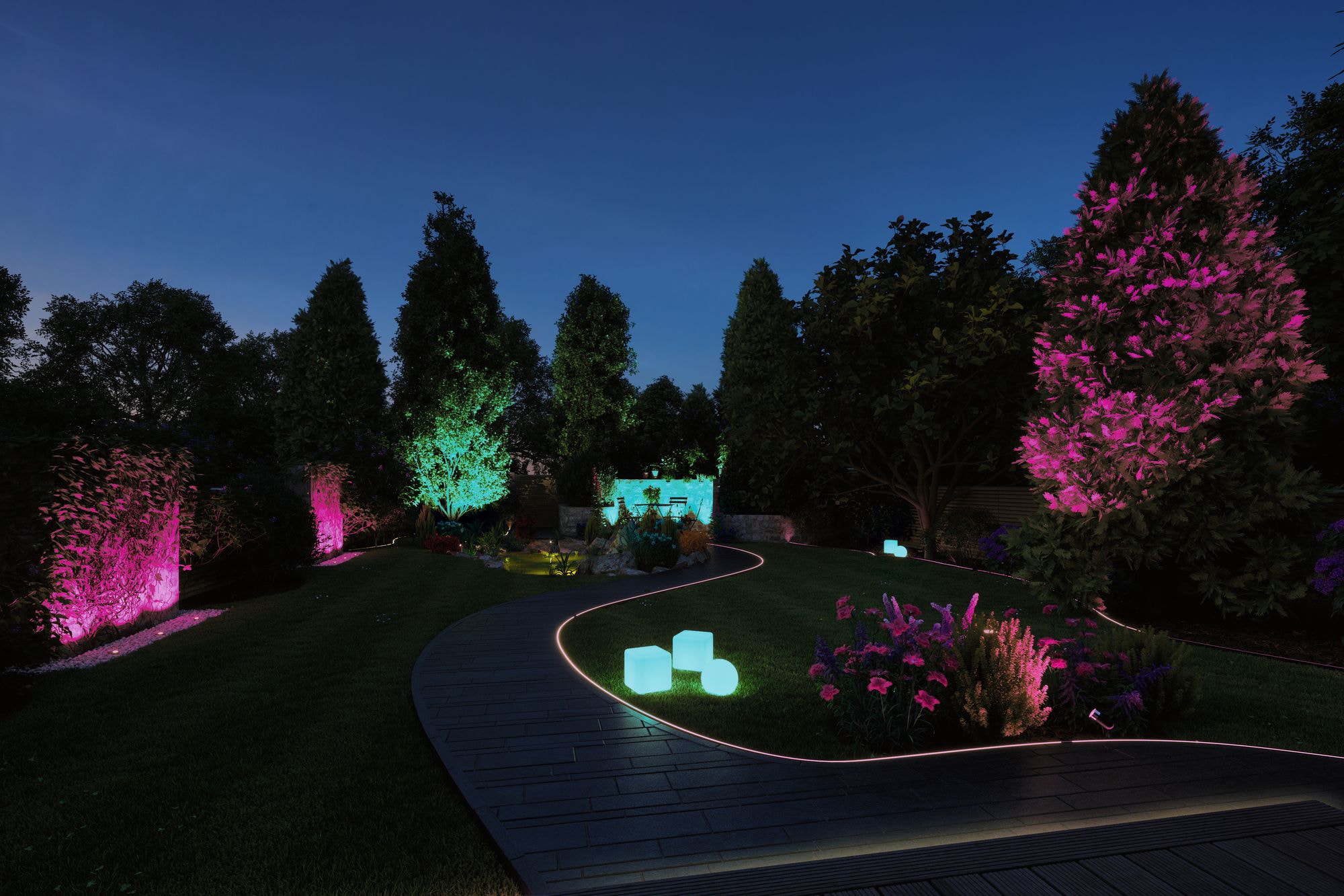 Paulmann LED Würfel »Plug & Shine« 1 Stk. Warmweiß IP67 RGBW 24V ZigBee