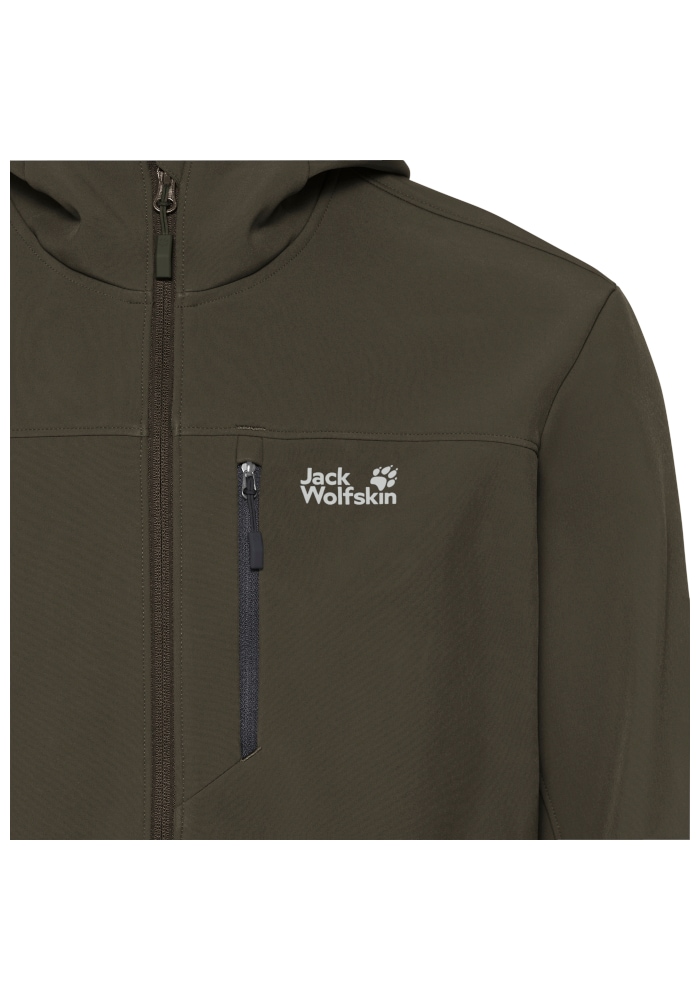 Jack Wolfskin Outdoorjacke »WILD WINDS HOODED JKT M« für Wandern und andere Aktivitäten im Freien