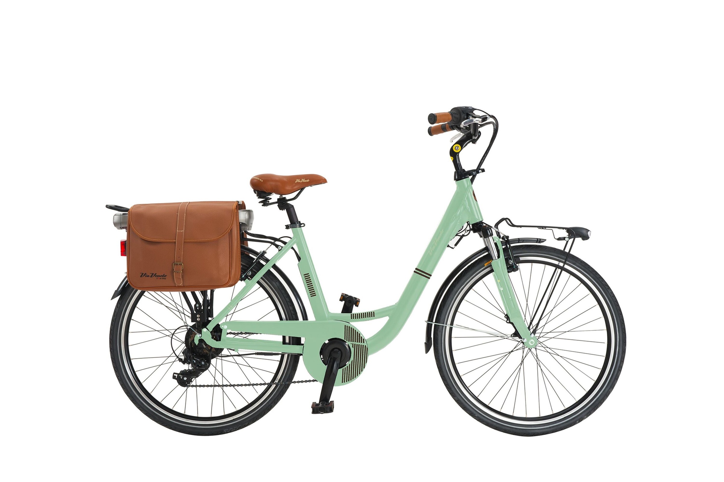 E-Bike »Elektro-Citybike MONOTUBO CLASSIC Lady 26 Zoll, VERDE GIULIETTA«