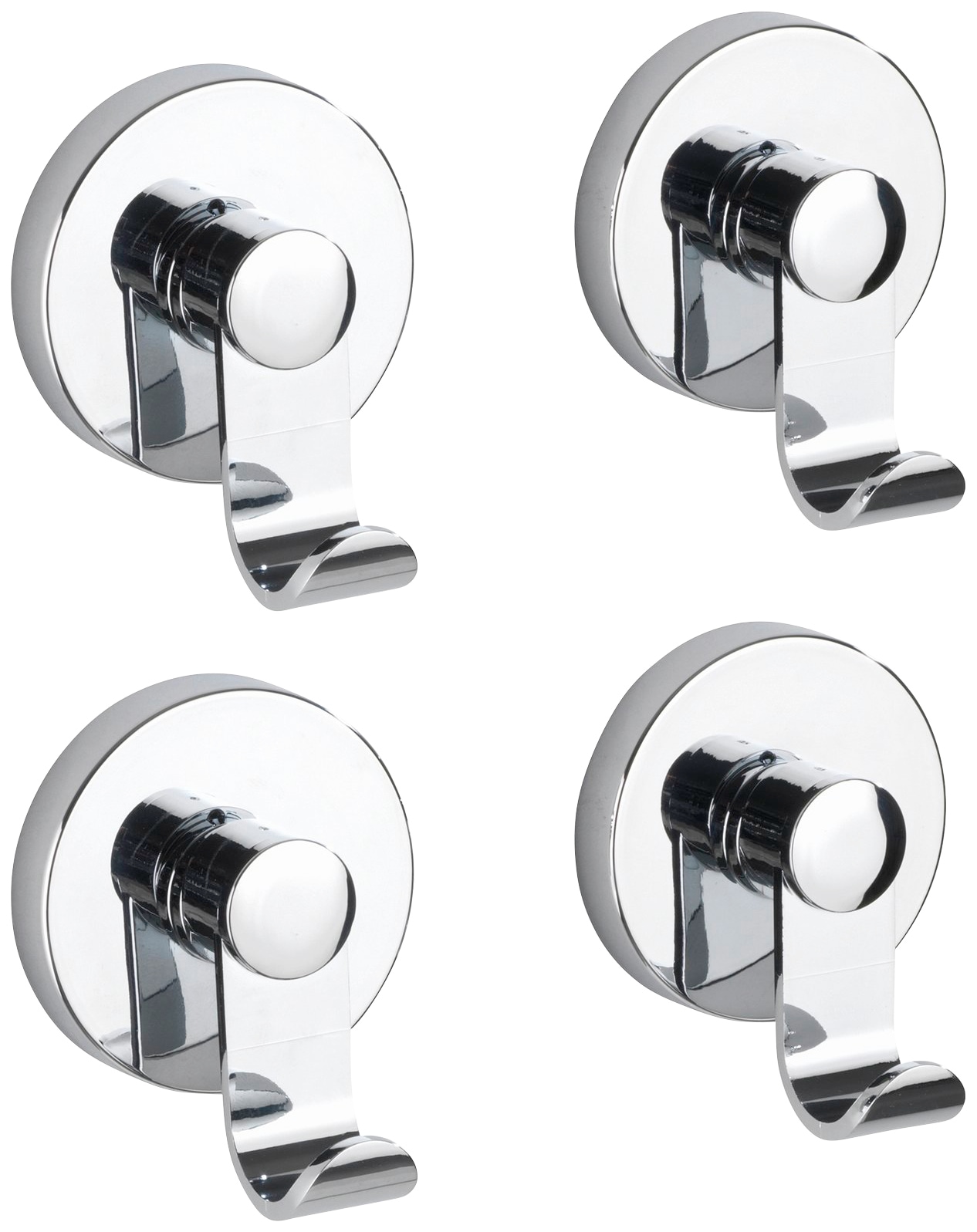 Wenko Wandhaken »Irun« Befestigen ohne bohren in grau, Größe B/H/L: 6 cm x 7 cm x 5 cm