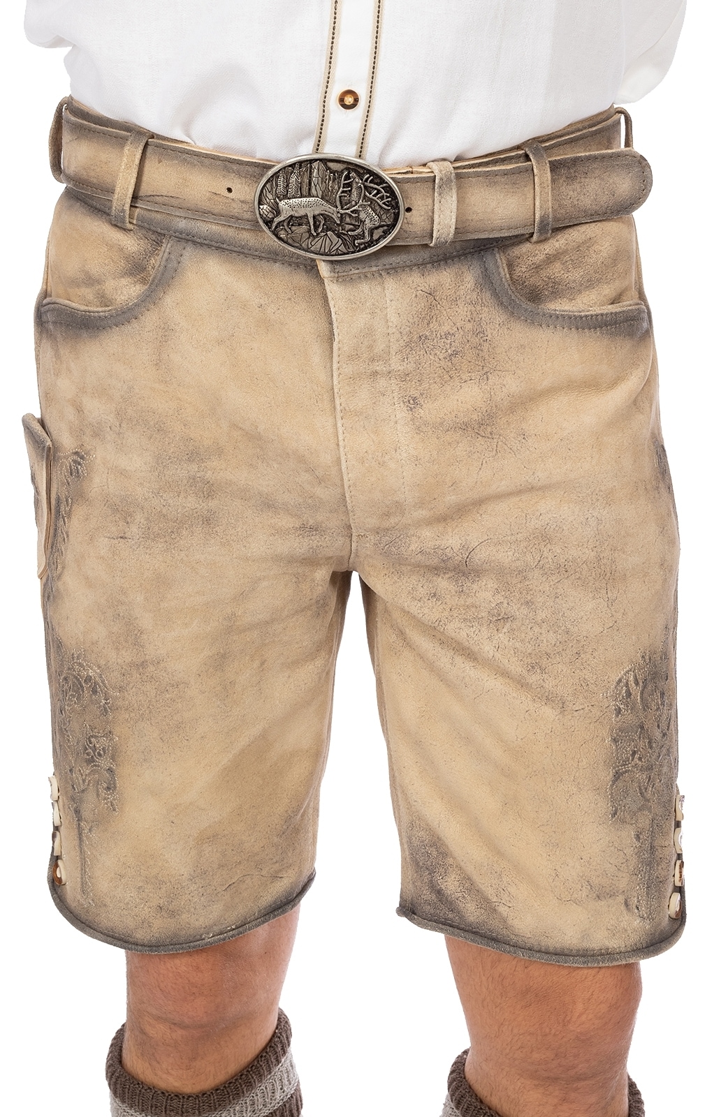 Gwandler Lederhose »Lederhose JONAS-gespeckt«