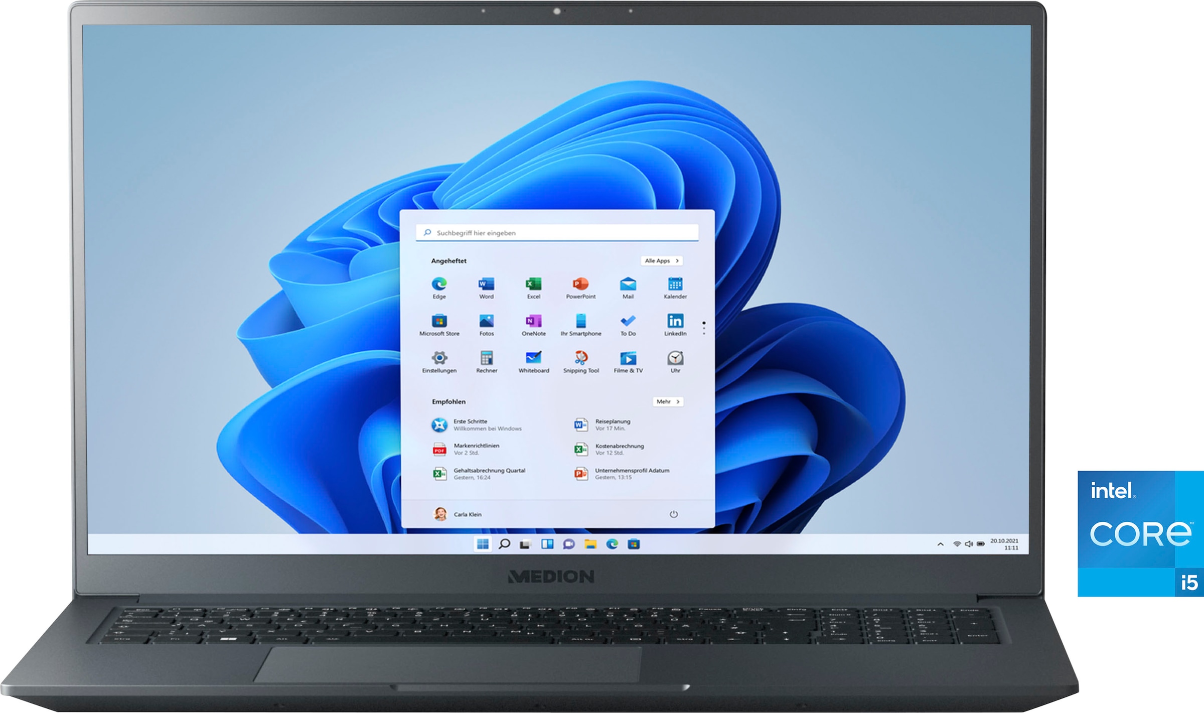 Medion® Notebook »S17419 Ultrathin Laptop«, 43,94 cm, / 17,3 Zoll, Intel, Core i5, UHD Graphics, 512 GB SSD, 16GB