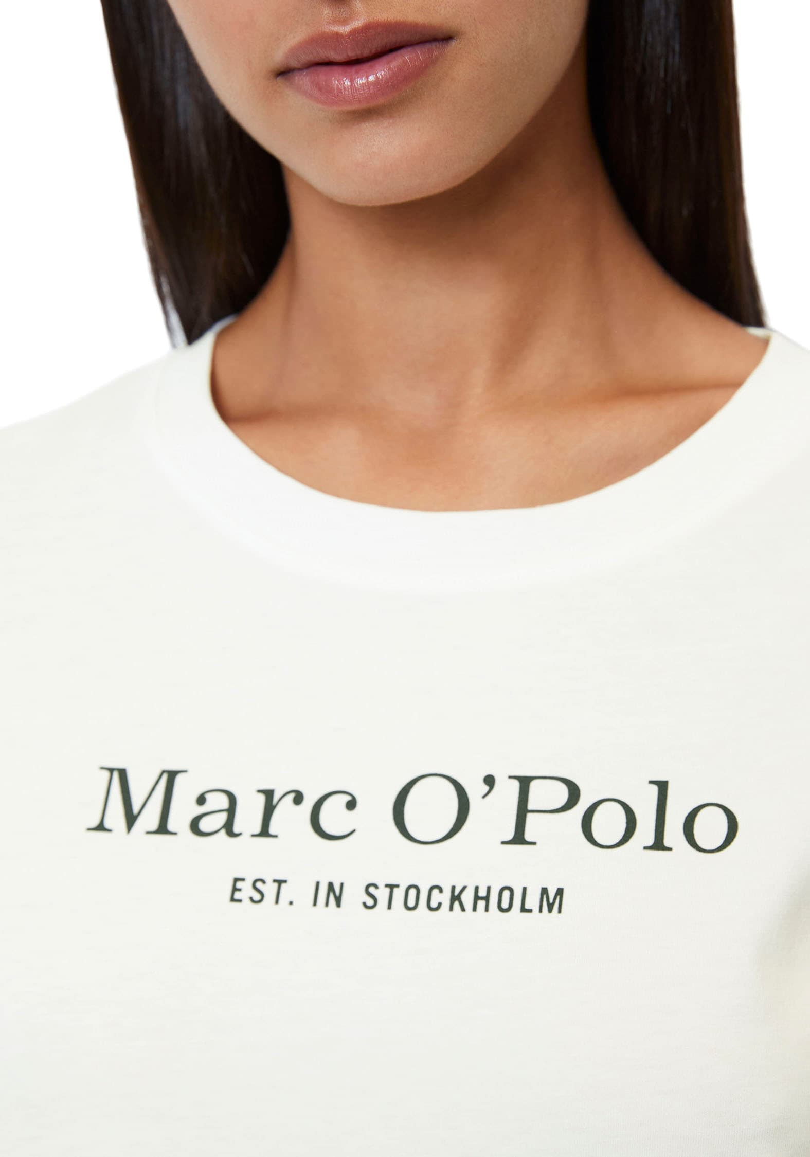 Marc O'Polo Unterziehshirt »Mix & Match Cotton-Woven«, mit Logoprint auf der Brust