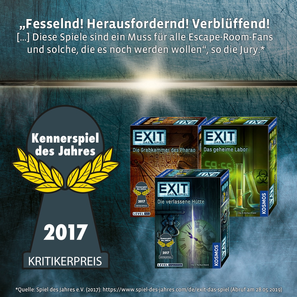 Kosmos Spiel »EXIT, Der verschollene Tempel«, Made in Germany