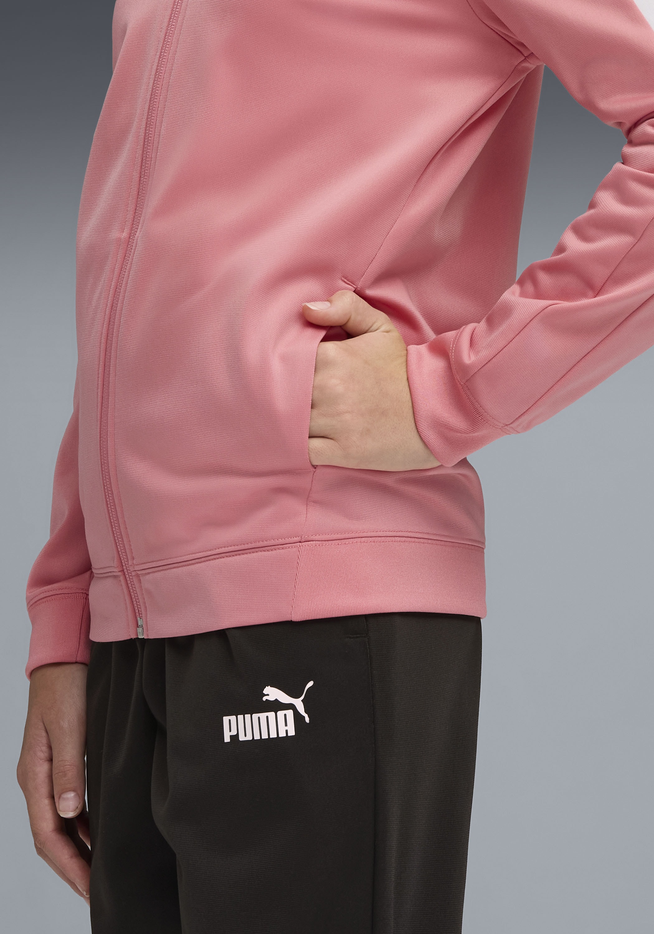 PUMA Trainingsanzug »POLY BASEBALL SUIT G« 2 tlg. zweiteiliges Set, mit Stehkragen, mit elastischem Bund, Regular Fit