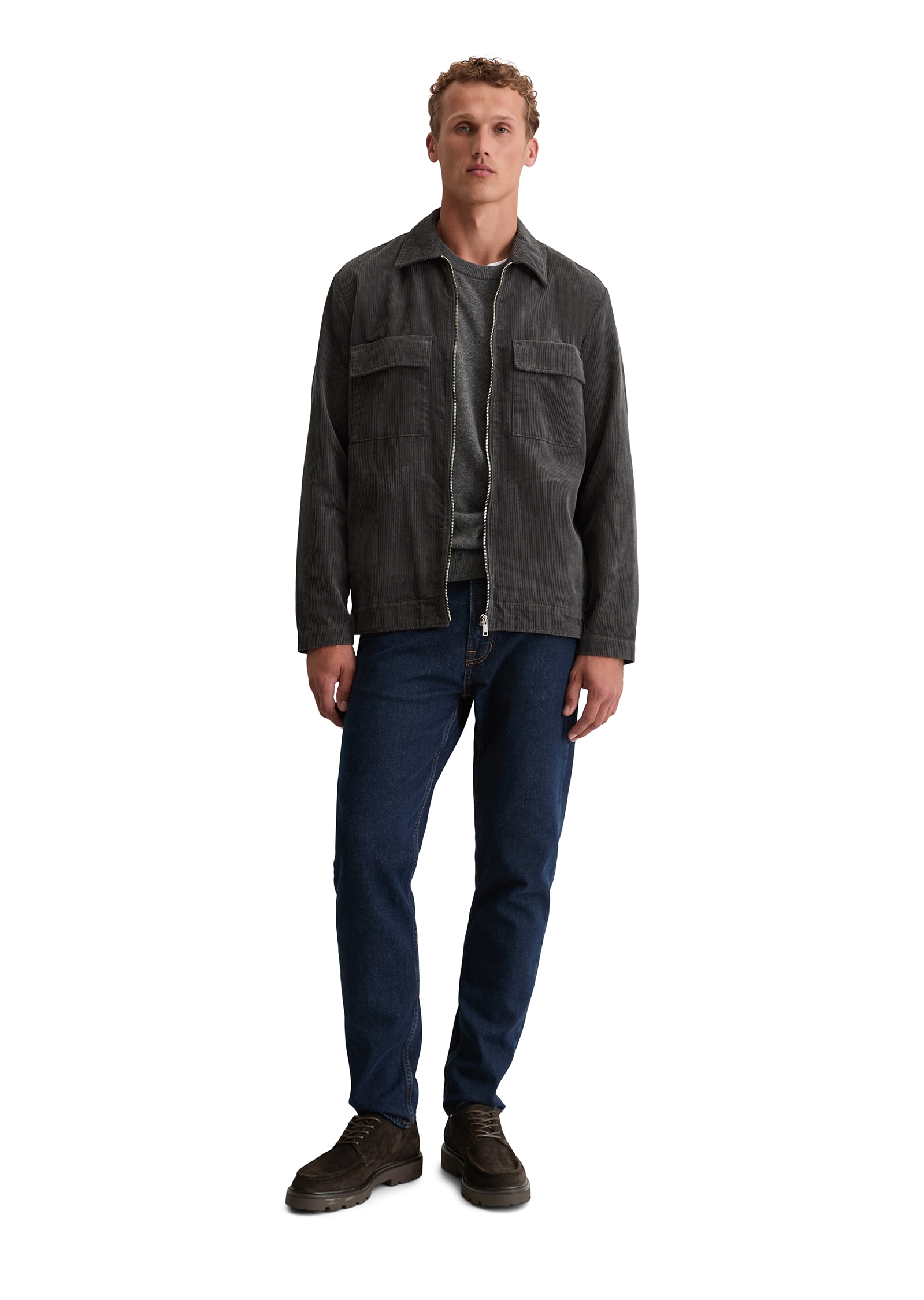 Marc O'Polo Hemdjacke, Reißverschluss, Brusttaschen, Lockerer Fit