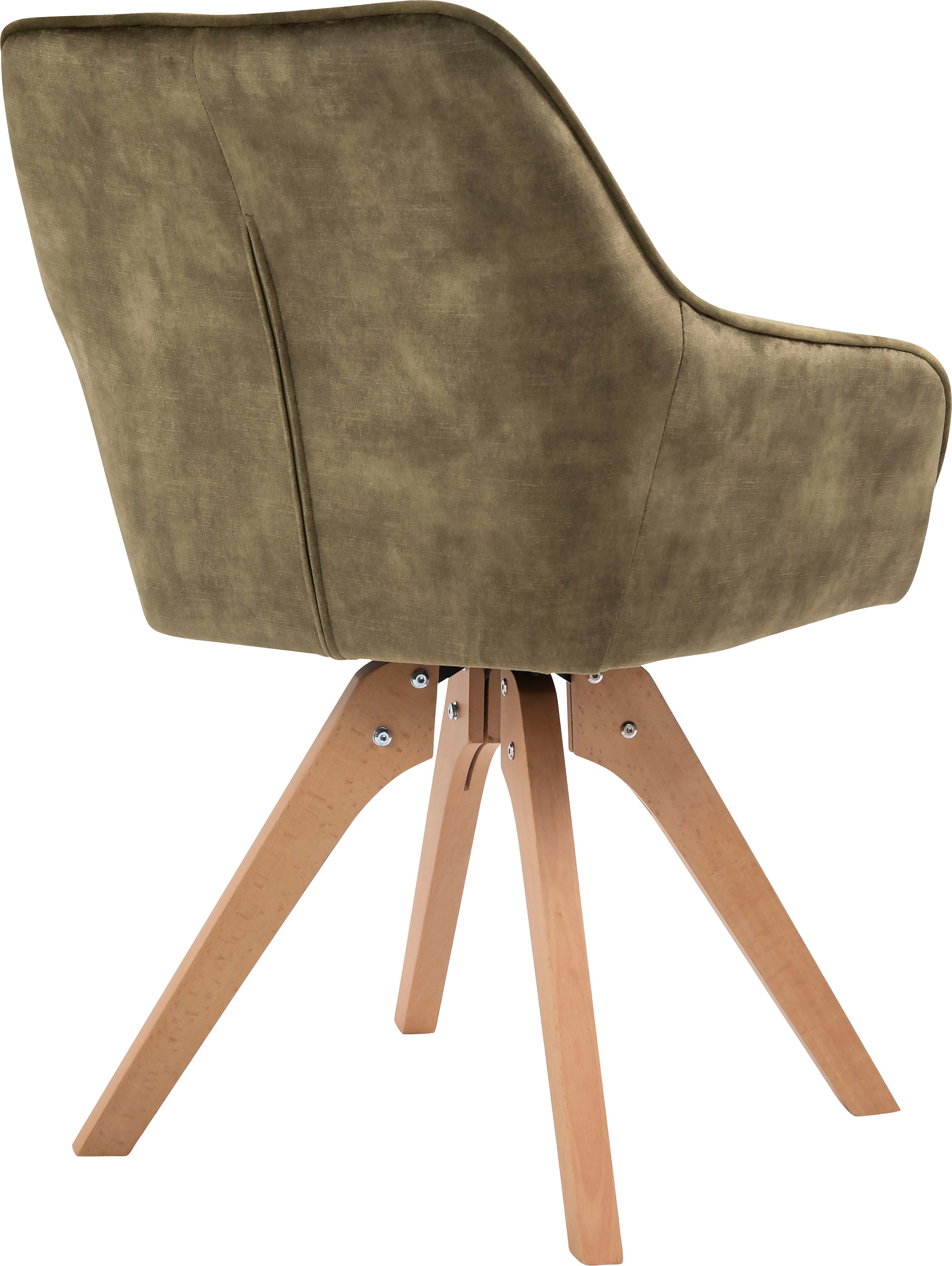 SalesFever Essgruppe »Stilvolle Essgruppe«, 5-teilige Samtverlours-Sitzgruppe, drehbare Stühle, 180cm Tischbreite