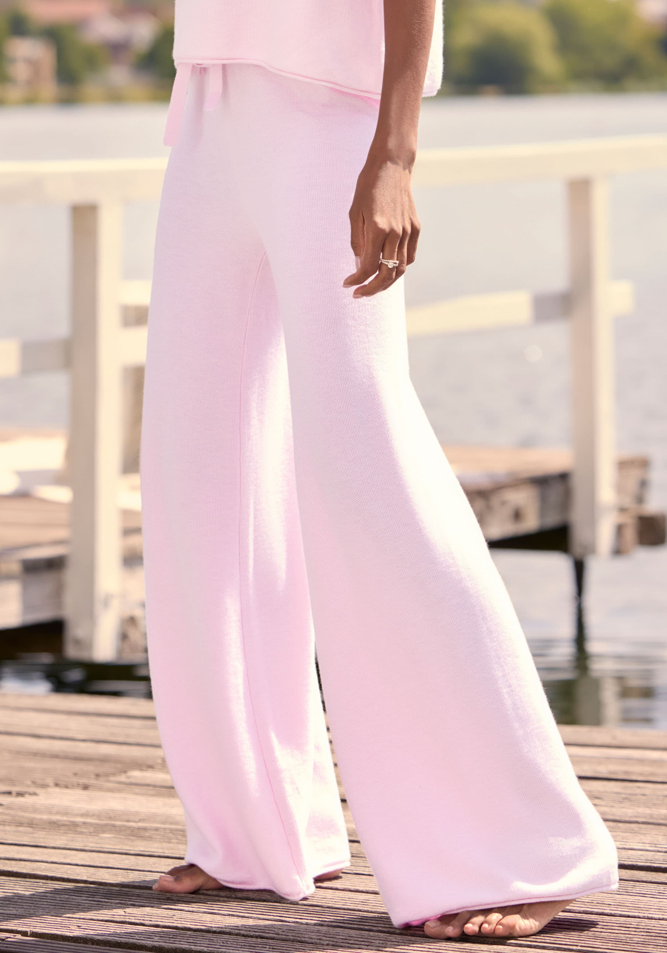 Elbsand Loungehose  aus hochwertigem Feinstrick, Loungewear