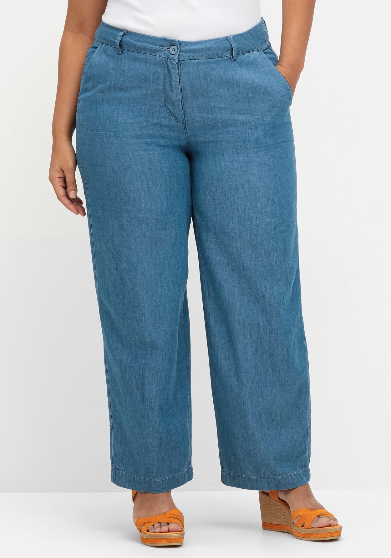 Sheego Weite Jeans »Jeans-Culotte in Denim-Qualität«