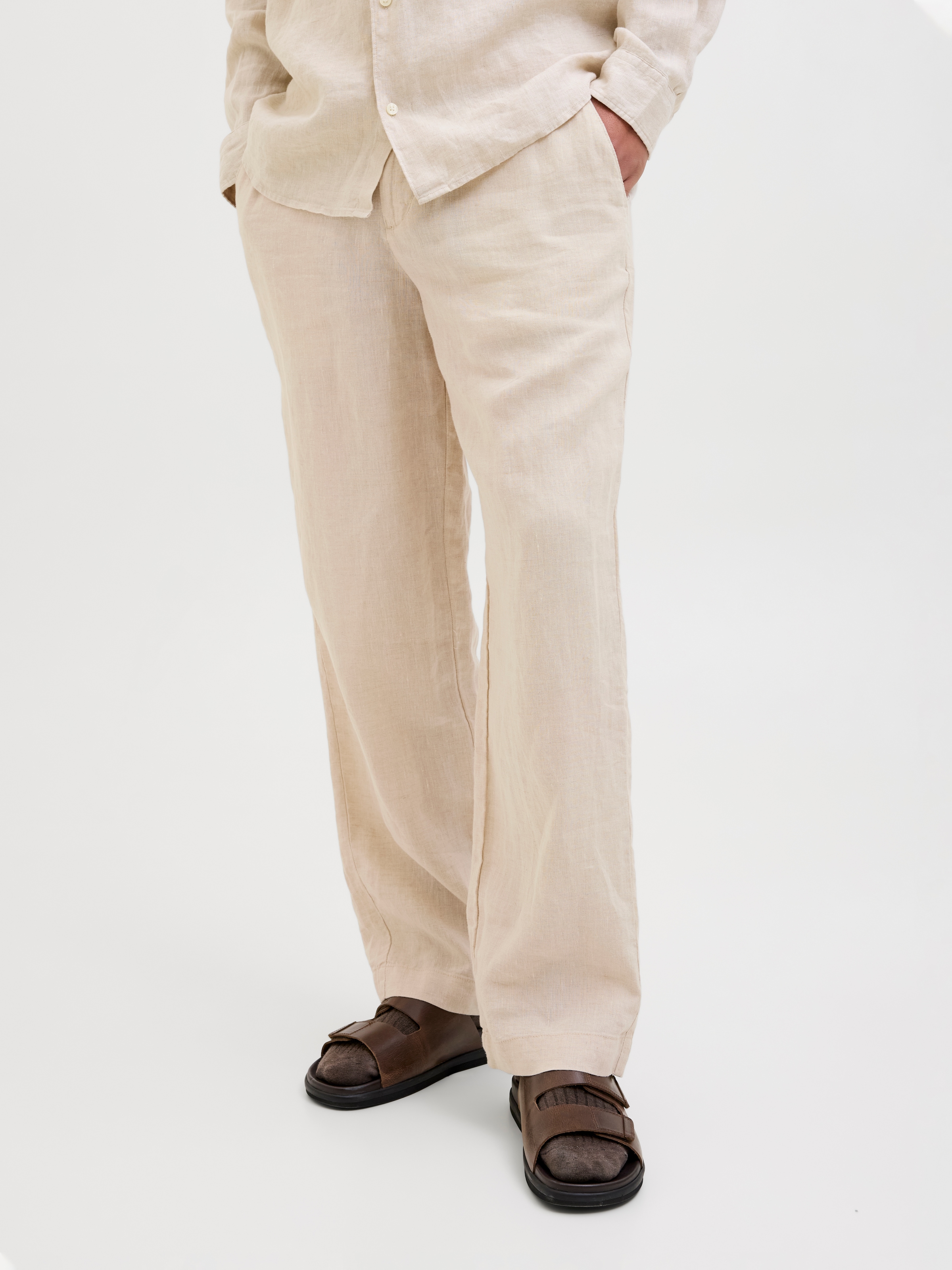 Jack & Jones Chinohose »JPSTKARL LAWRENCE LINEN CHINO SN«