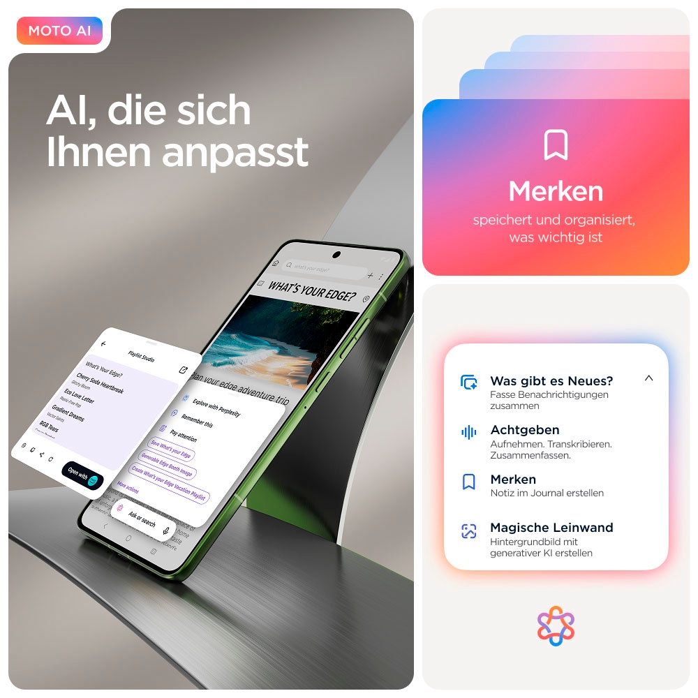 Motorola Smartphone »edge 70« Bronze Green