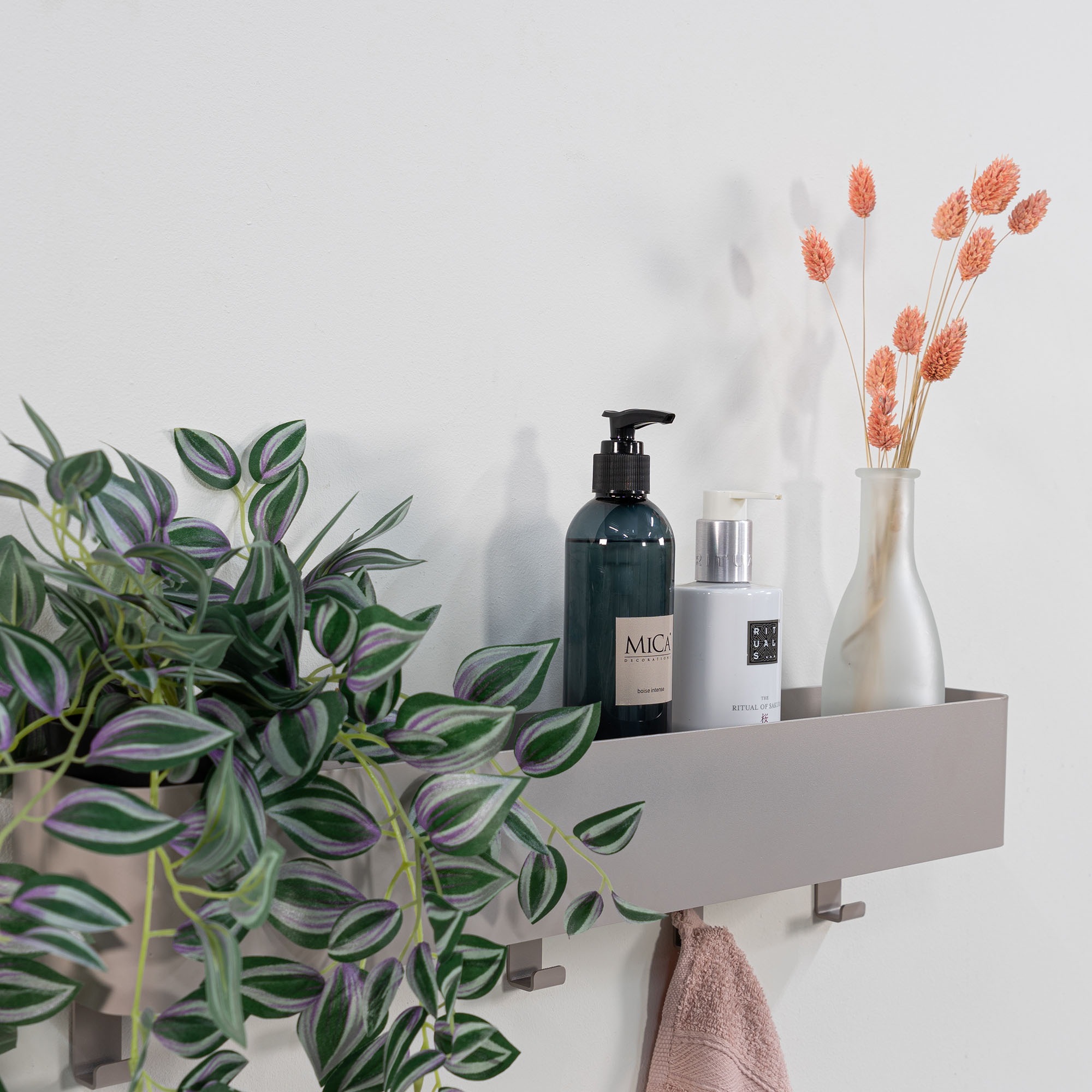 Spinder Design Garderobenhaken »Multi 5«, (1 St.), 2-in-1 Wandregal + Garderobe