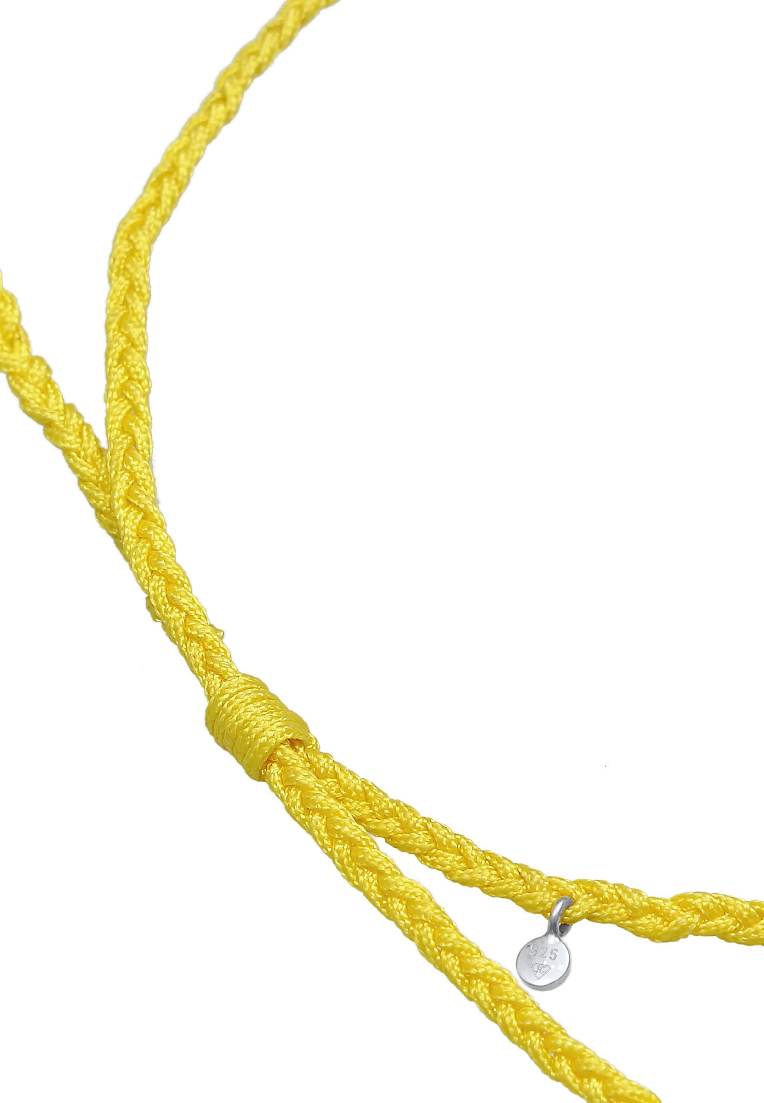 Elli Fußketten Set »Fußschmuck Nylon Bändchen Beads Set (2 tlg.) 925 Silber«