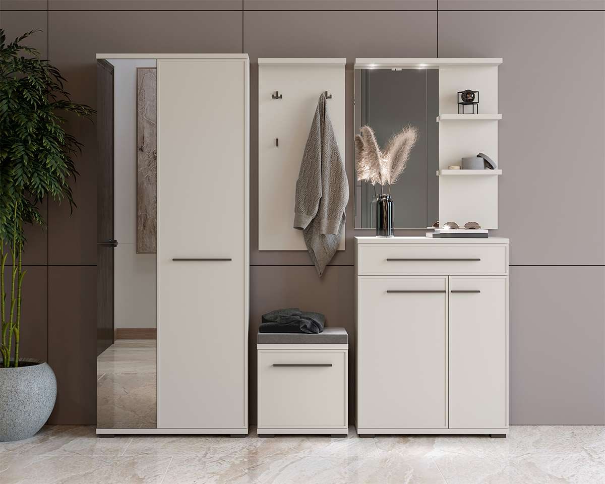 Places of Style Garderobenschrank »Opera, Kleiderschrank«, (1 St.), UV-lackiert, hochwertige Beschläge, Soft-Close Funktion