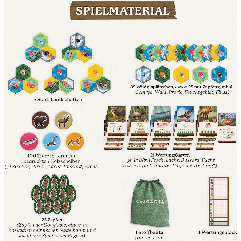 Kosmos Spiel »Cascadia«