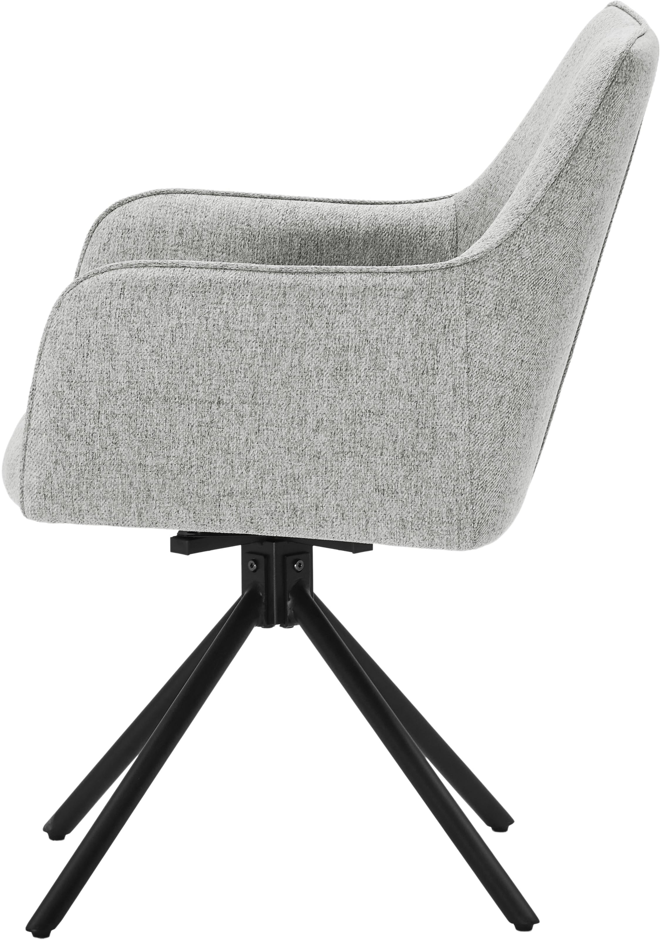 OTTO home Drehstuhl »Haily« (Set) hochwertiger Strukturstoff, robustem Metallgestell