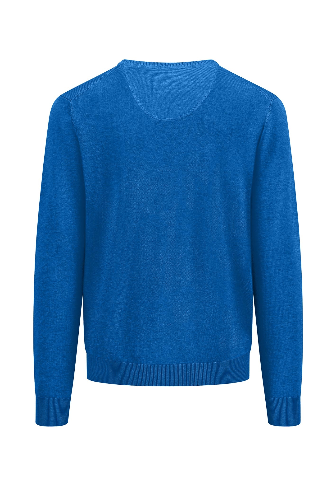 FYNCH-HATTON Strickpullover, mit Logostickerei und V-Ausschnitt
