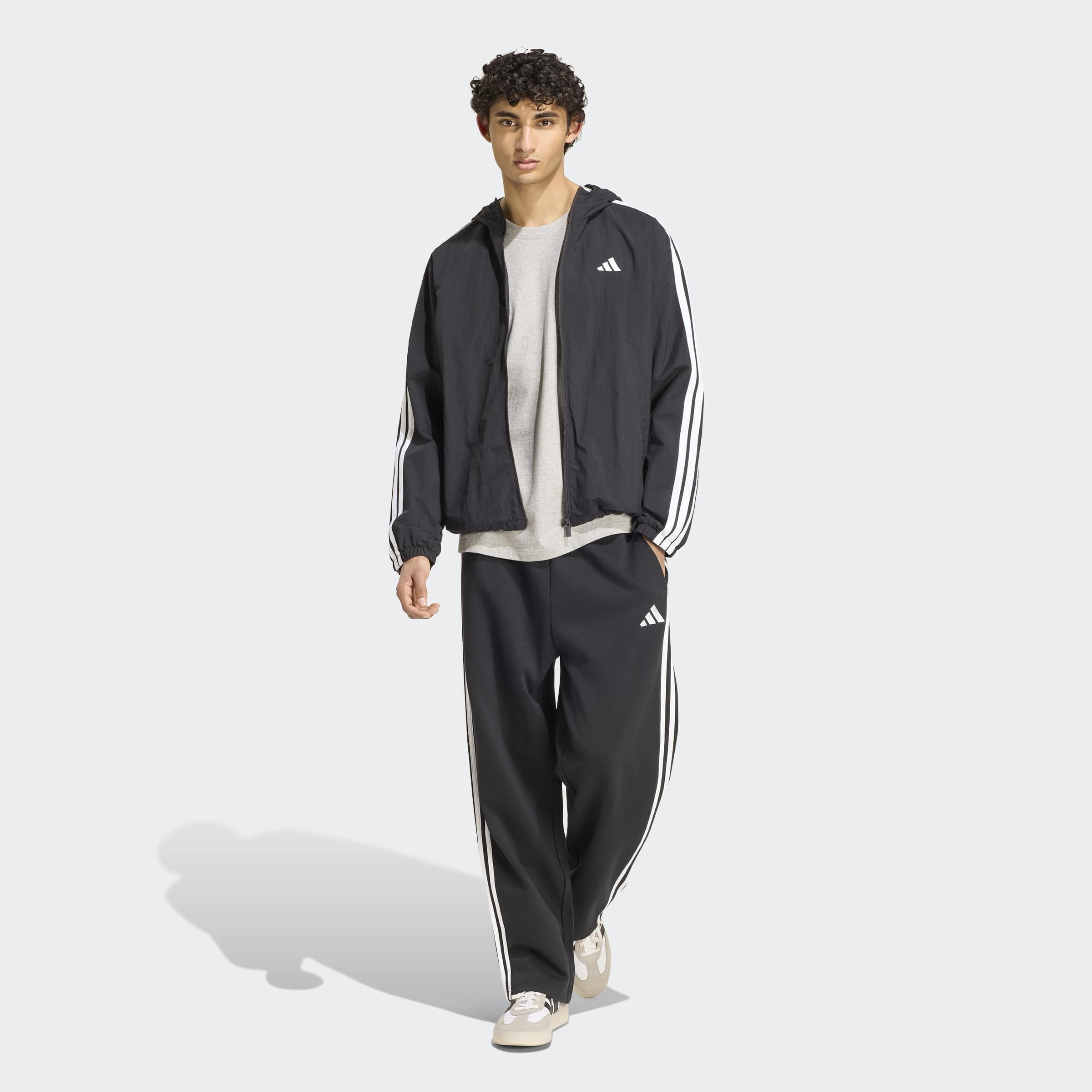 adidas Sportswear Sporthose »ESSENTIALS 3-STREIFEN, OFFENER SAUM«