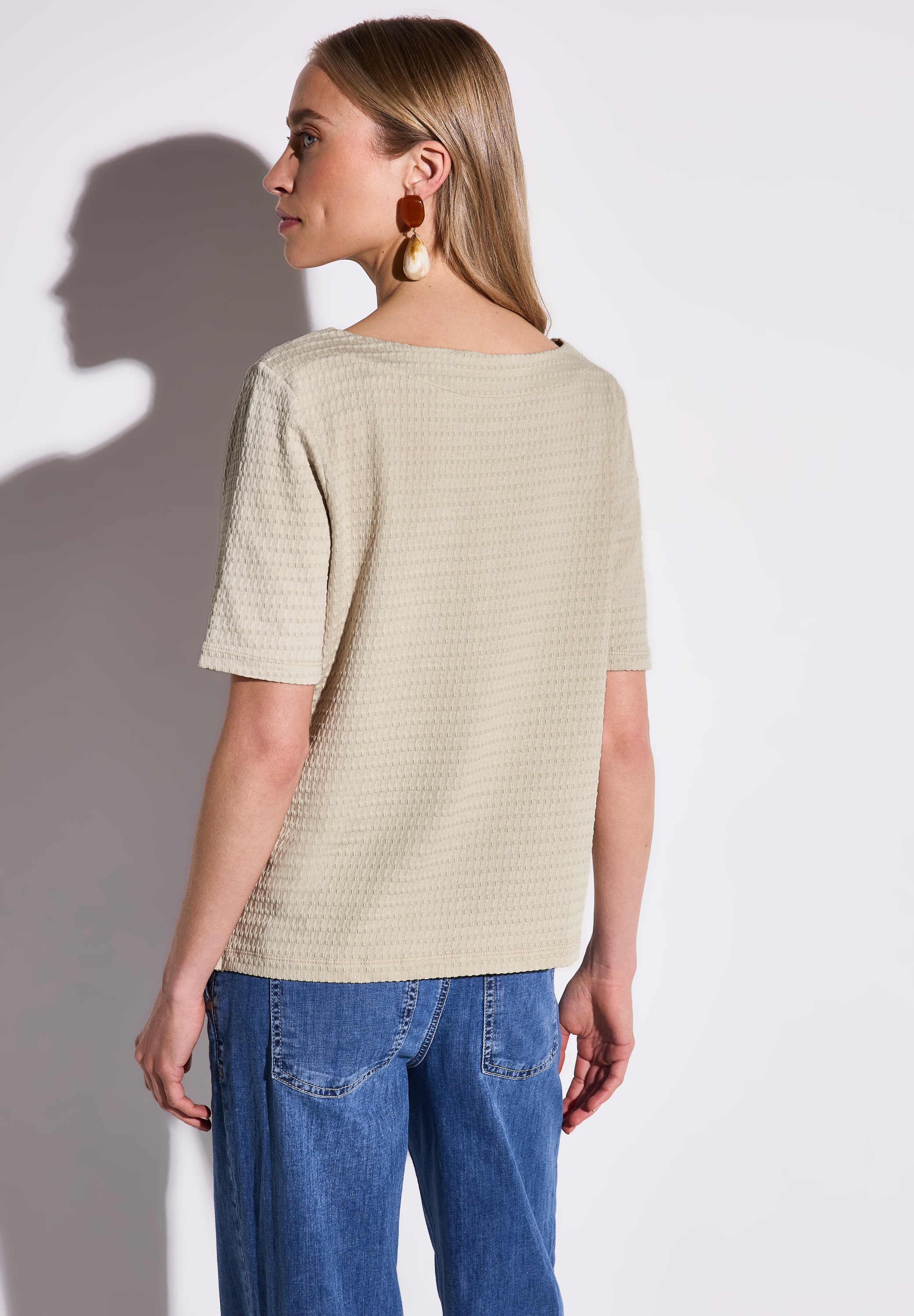 STREET ONE T-Shirt, mit feiner Struktur