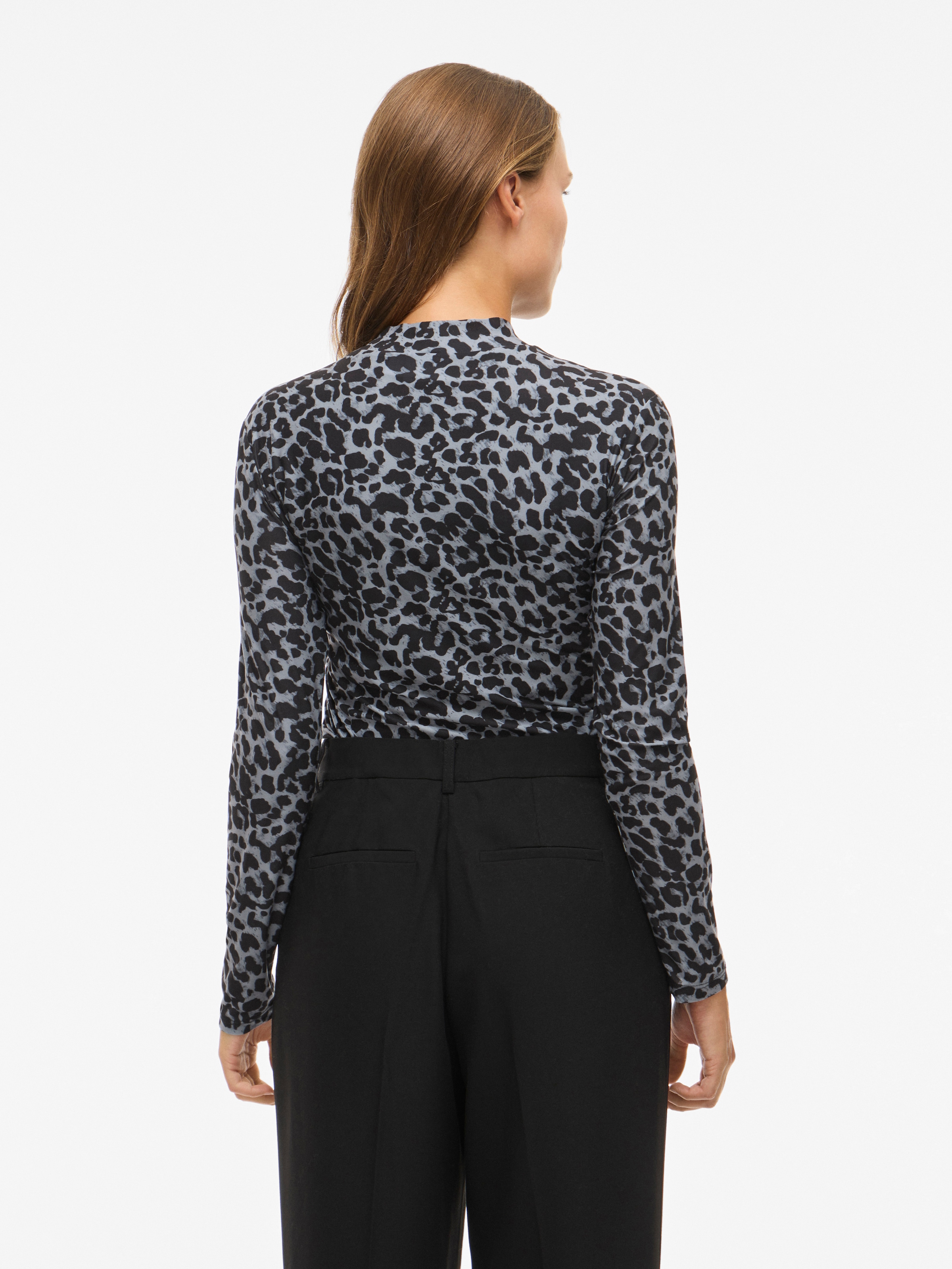Vila Stehkragenshirt »VILEOA L/S ROLLNECK TOP - NOOS«
