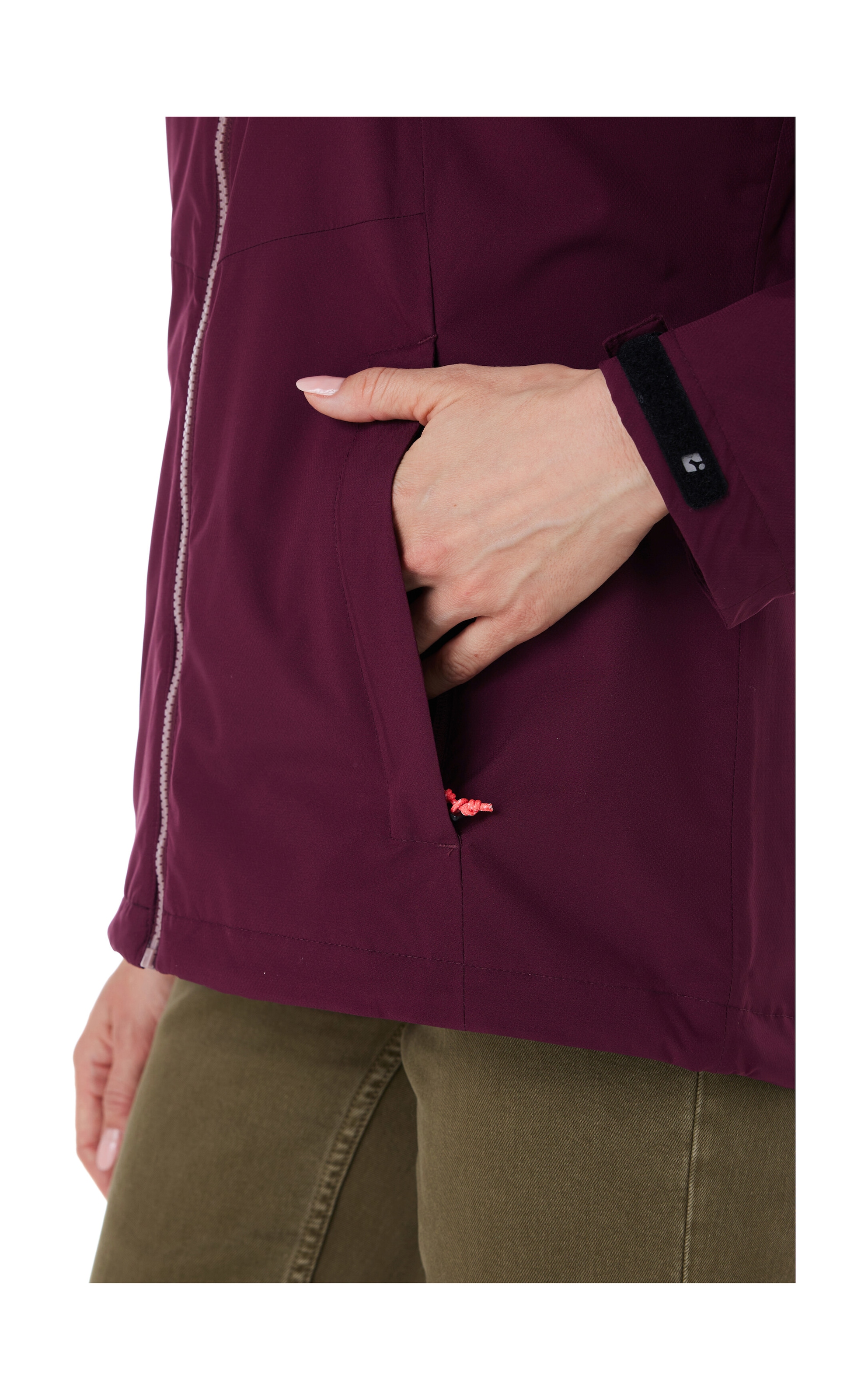 Killtec Outdoorjacke »Damen Regenjacke OOKS 1« Leichte, wasser- und winddichte Jacke, atmungsaktiv, abnehmbare Kapuze