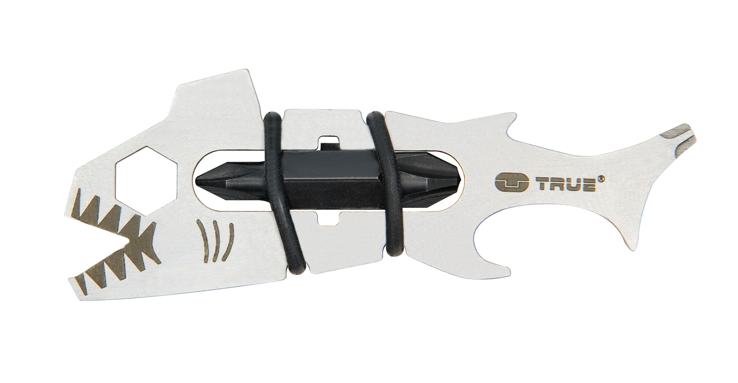 TRUE Multitool »SHARKEY«, (6 St.), 12 Funktionen, Bit-Aufnahme