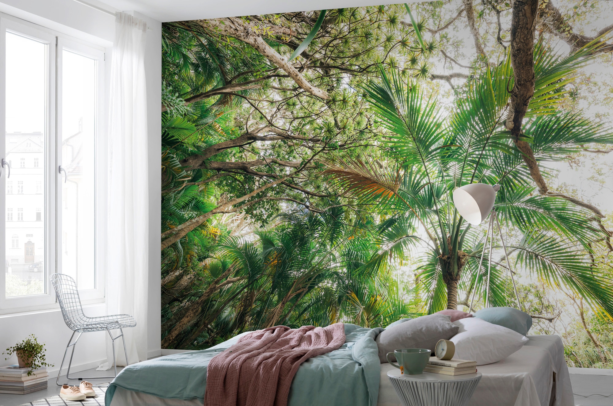 Komar Vliestapete »Digitaldruck Vlies - Touch the Jungle - Größe 450 x 280 cm«, bedruckt, Wohnzimmer, Schlafzimmer