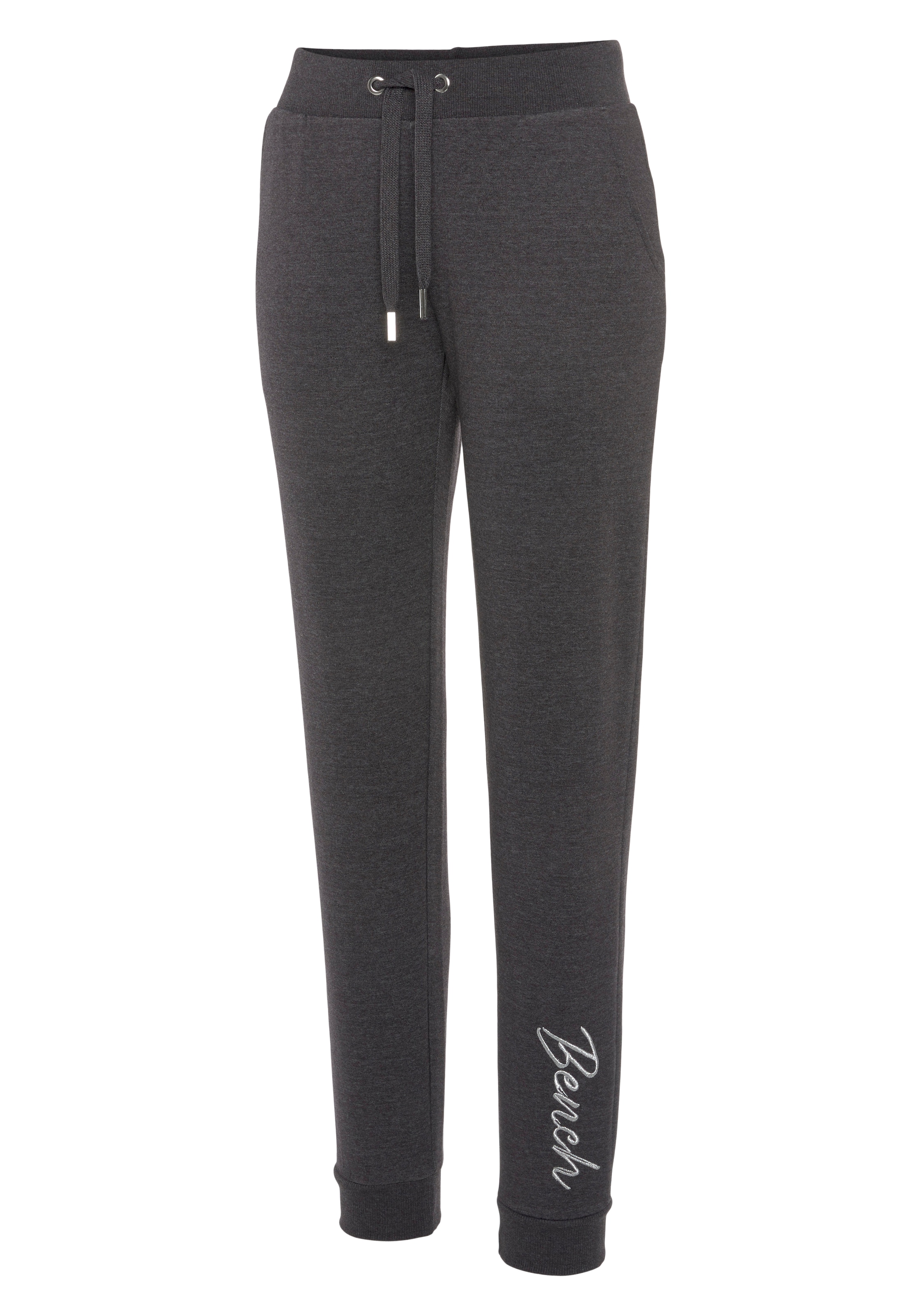 Bench. Loungewear Relaxhose, mit glänzender Logostickerei, Loungewear, Loungeanzug