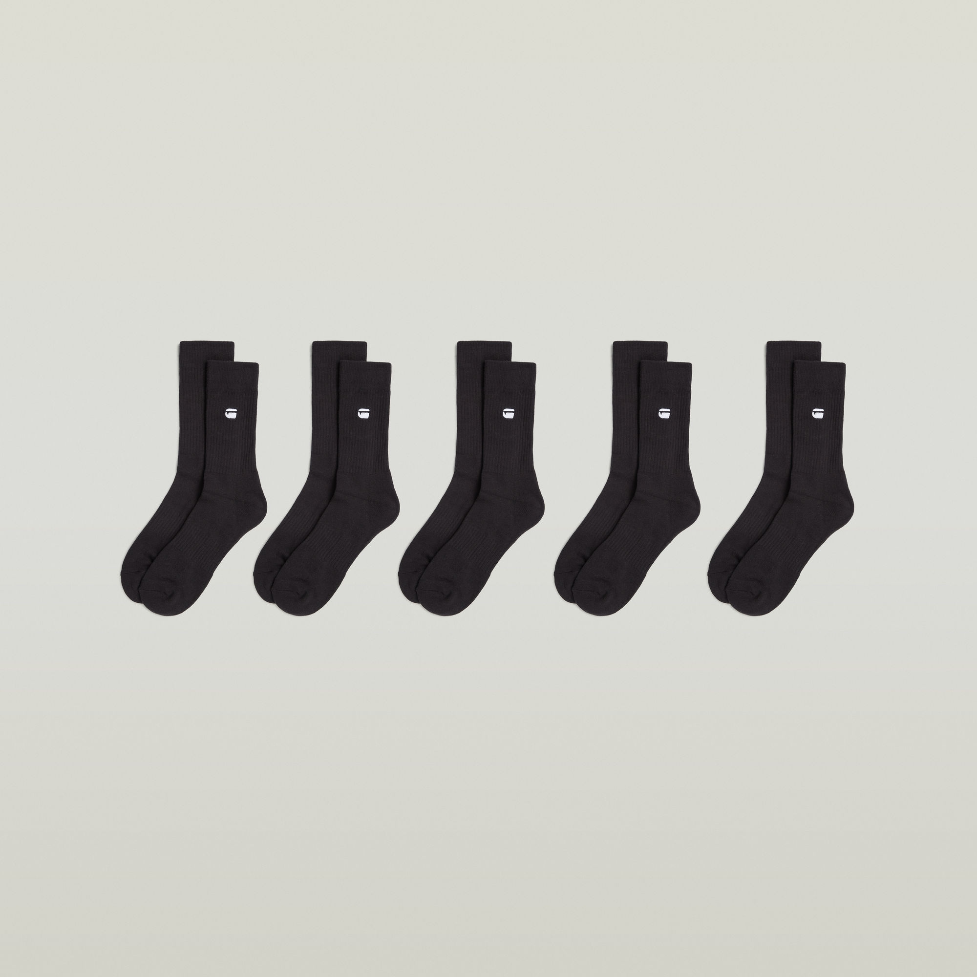 G-STAR Socken »KILN, 5 PACK SPORTS SOCKS« Packung, 5 Paar tlg. unifarben, mit Logostickerei