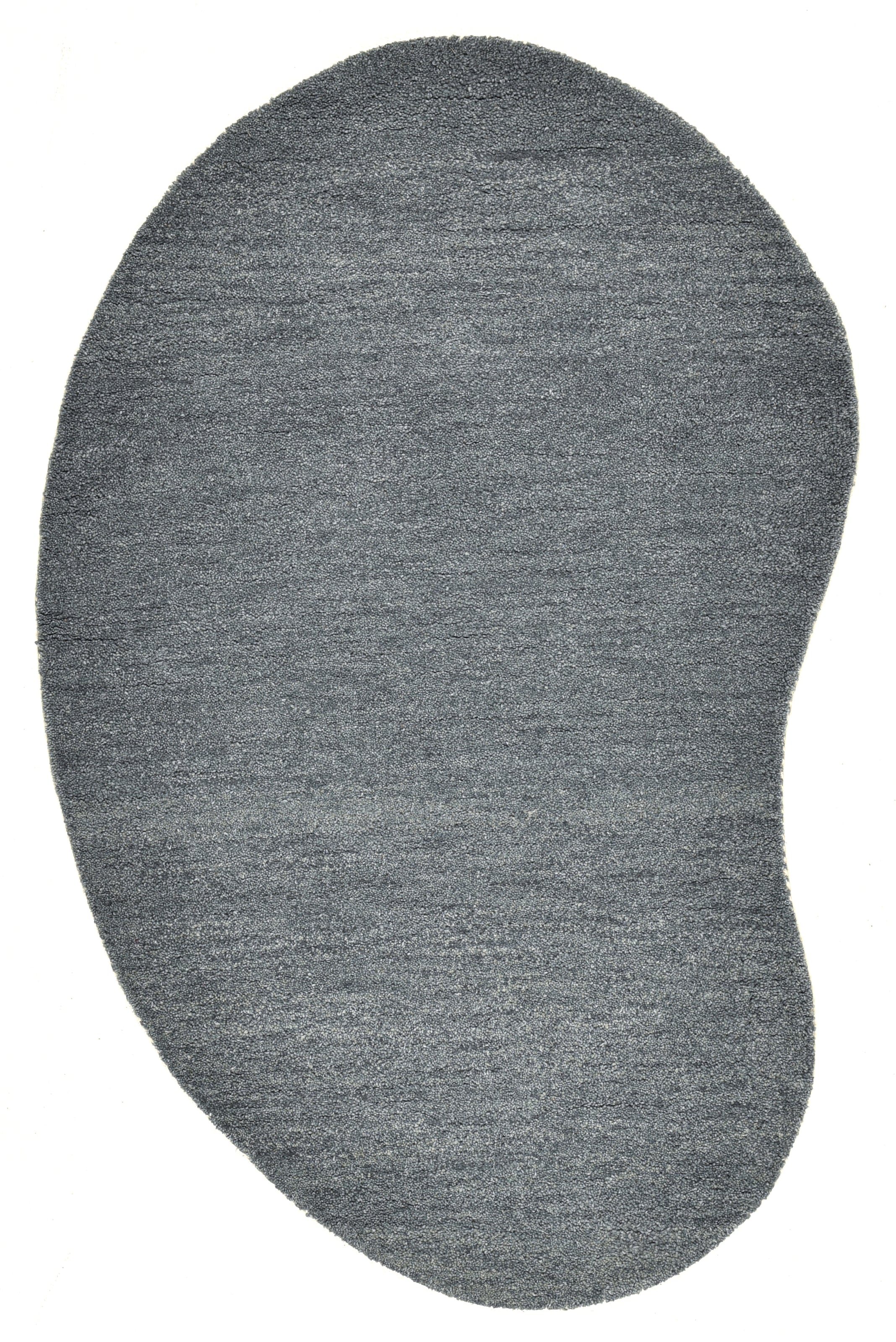 THEKO Wollteppich »Gabbeh Uni, Handweb Teppich, meliert, reine Wolle, handgewebt«, oval, 14 mm Höhe, Schlafzimmer, Wohnzimmer, Esszimmer, auch als Läufer, eckig oder rund