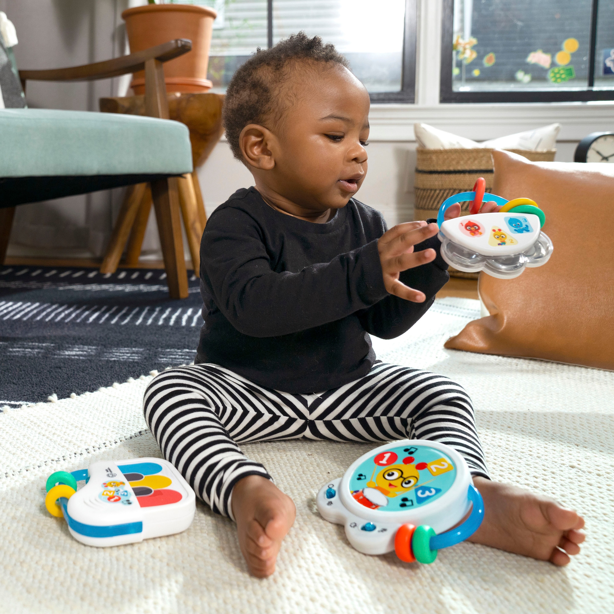 Baby Einstein Spielzeug-Musikinstrument »Set Small Symphony«, (Set, 3 tlg., bestehend aus Tiny Tambourine™, Tiny Tempo™ u. Petit Piano™)