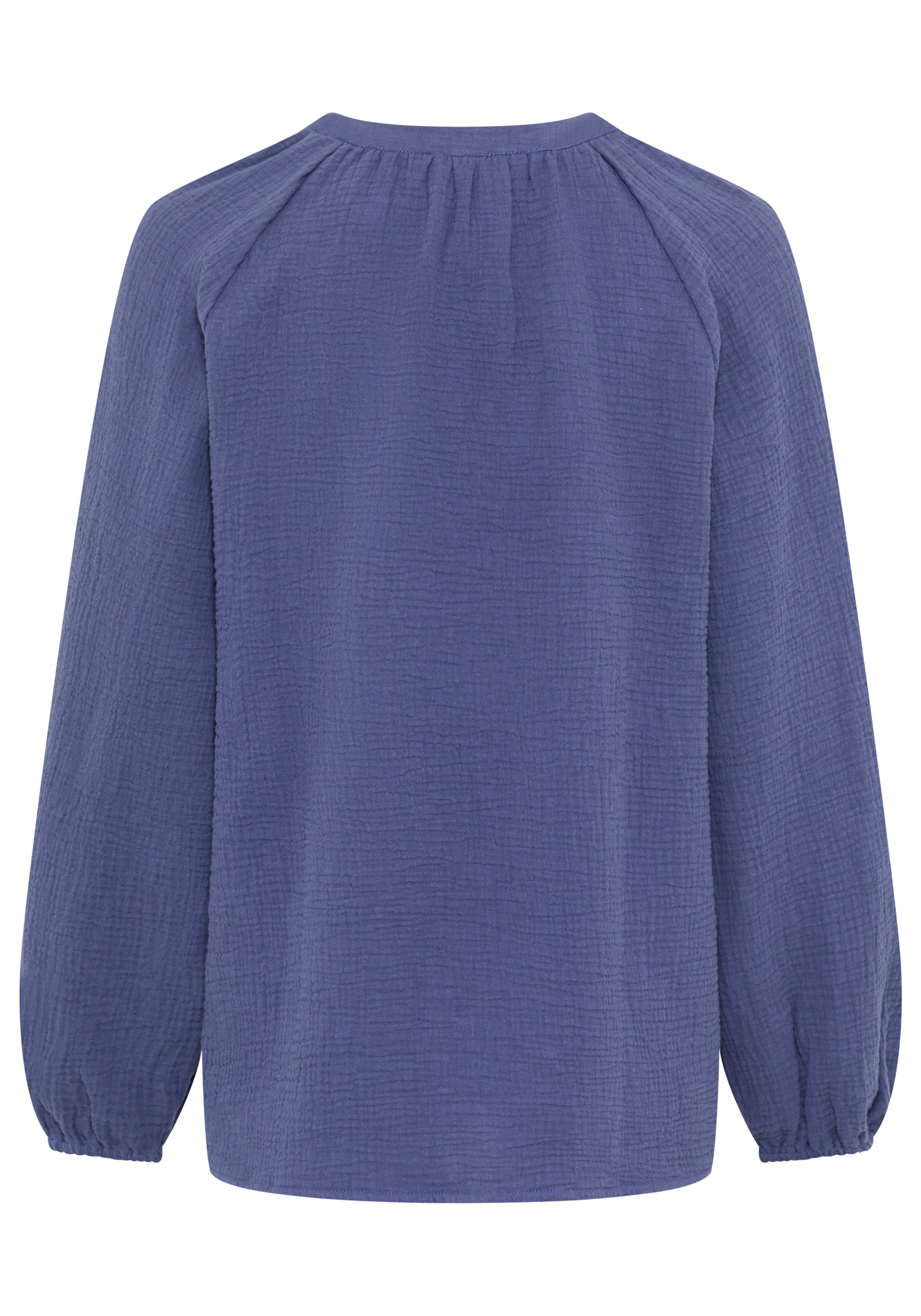 Laura Scott Schlupfbluse feminin geschnitten, aus Baumwolle, unifarben