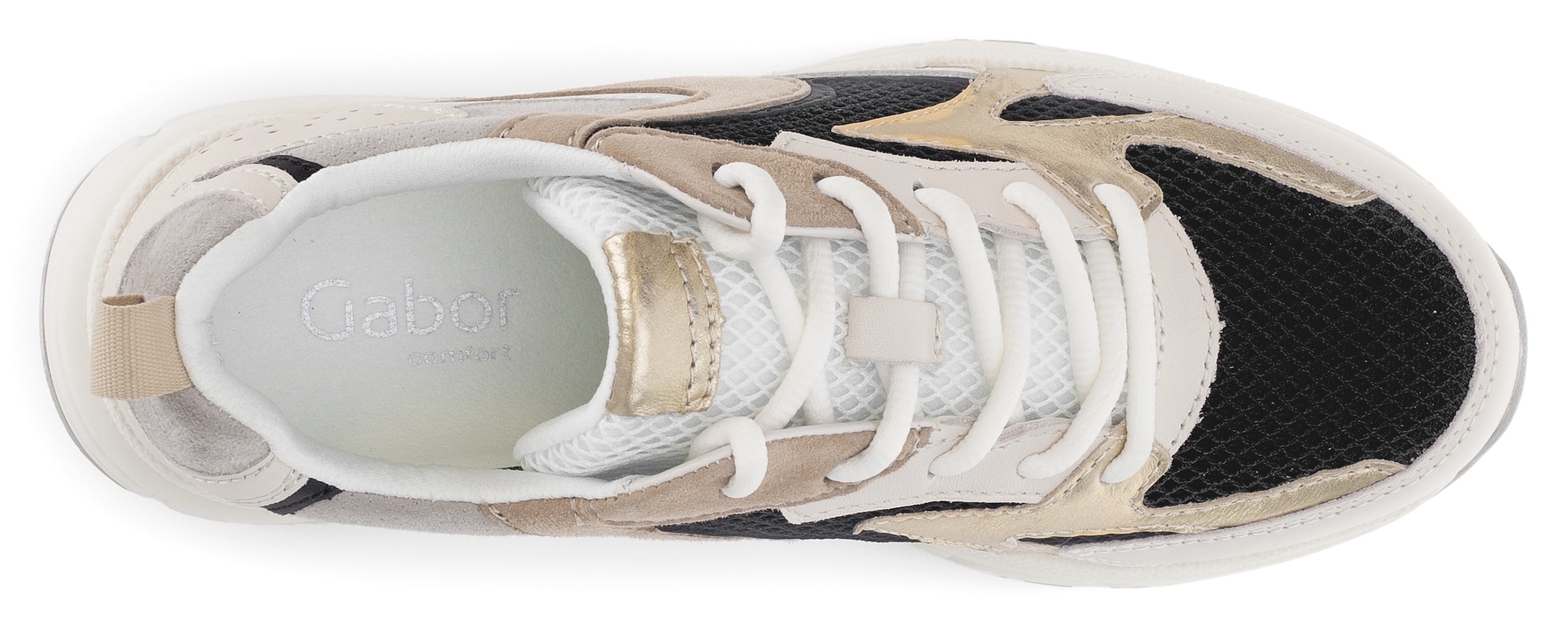 Gabor Keilsneaker »FLORENZ«, Freizeitschuh, Halbschuh, Schnürer in Bequemweite G (= weit)