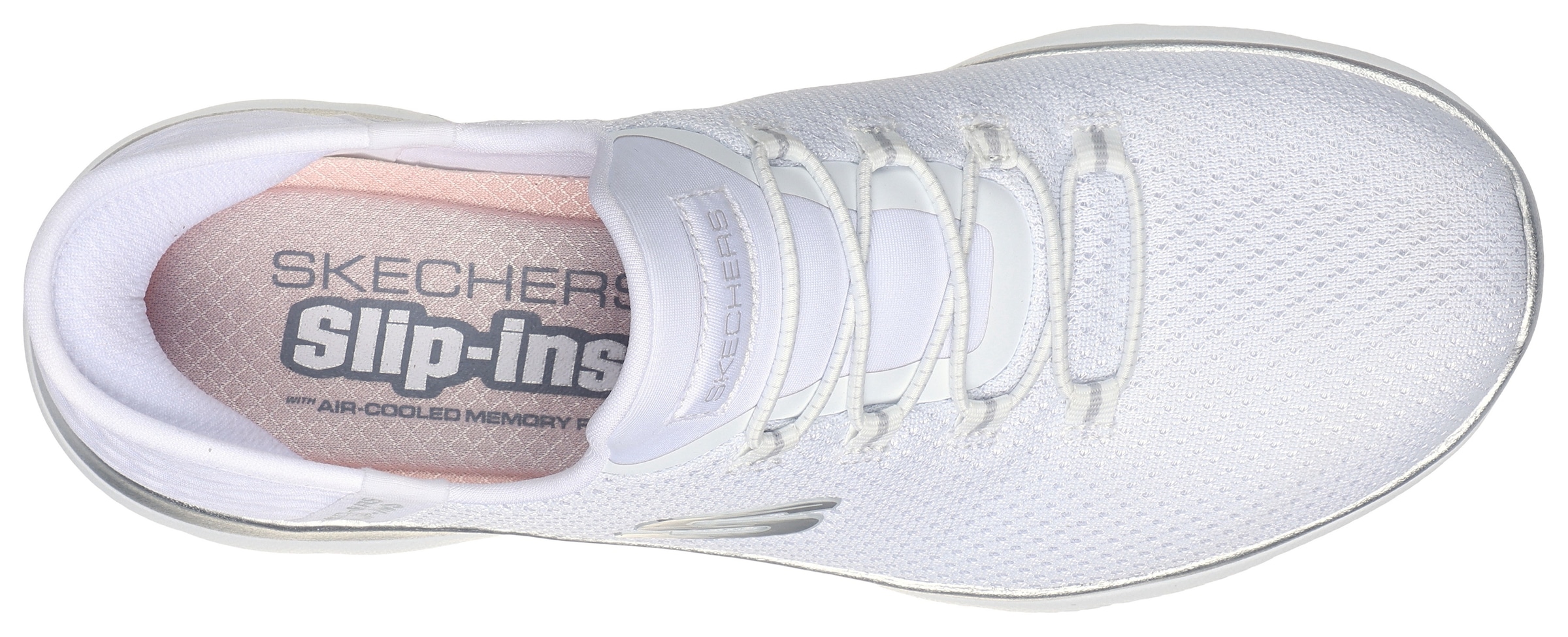 Skechers Slip-On Sneaker »SUMMITS-DIAMOND DREAM«, Schlupfschuh, Slipper, Freizeitschuh mit gepolstertem Schaftrand