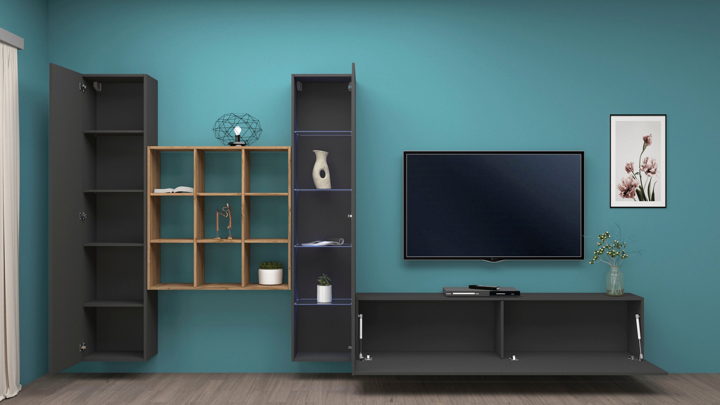 INOSIGN Wohnwand »Maruska« 1 Stk. tlg.