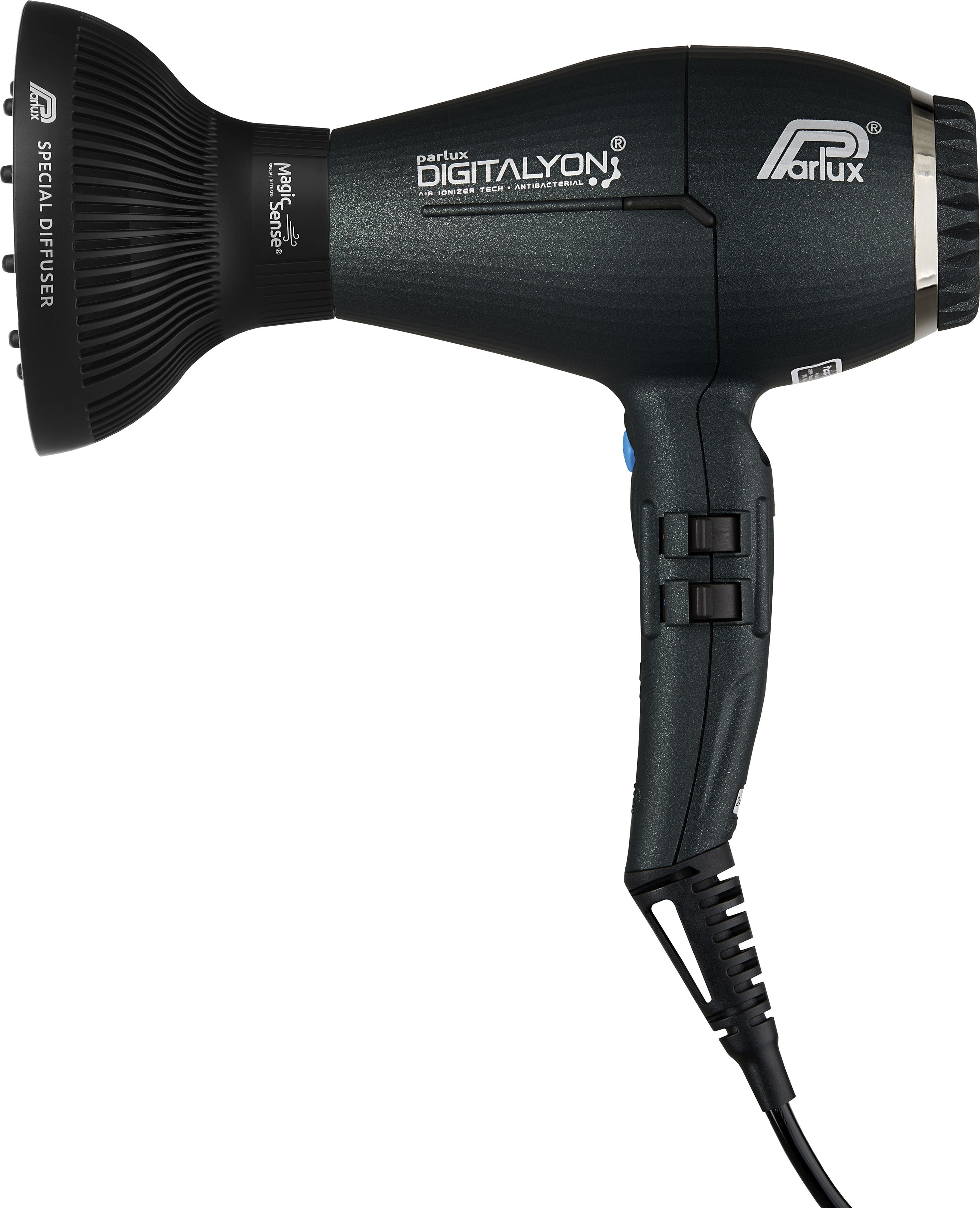 Parlux Haartrockner »Digitalyon mit Magic Sense« 2.400 W Leistungsstarker digitaler BLDC Motor in grau