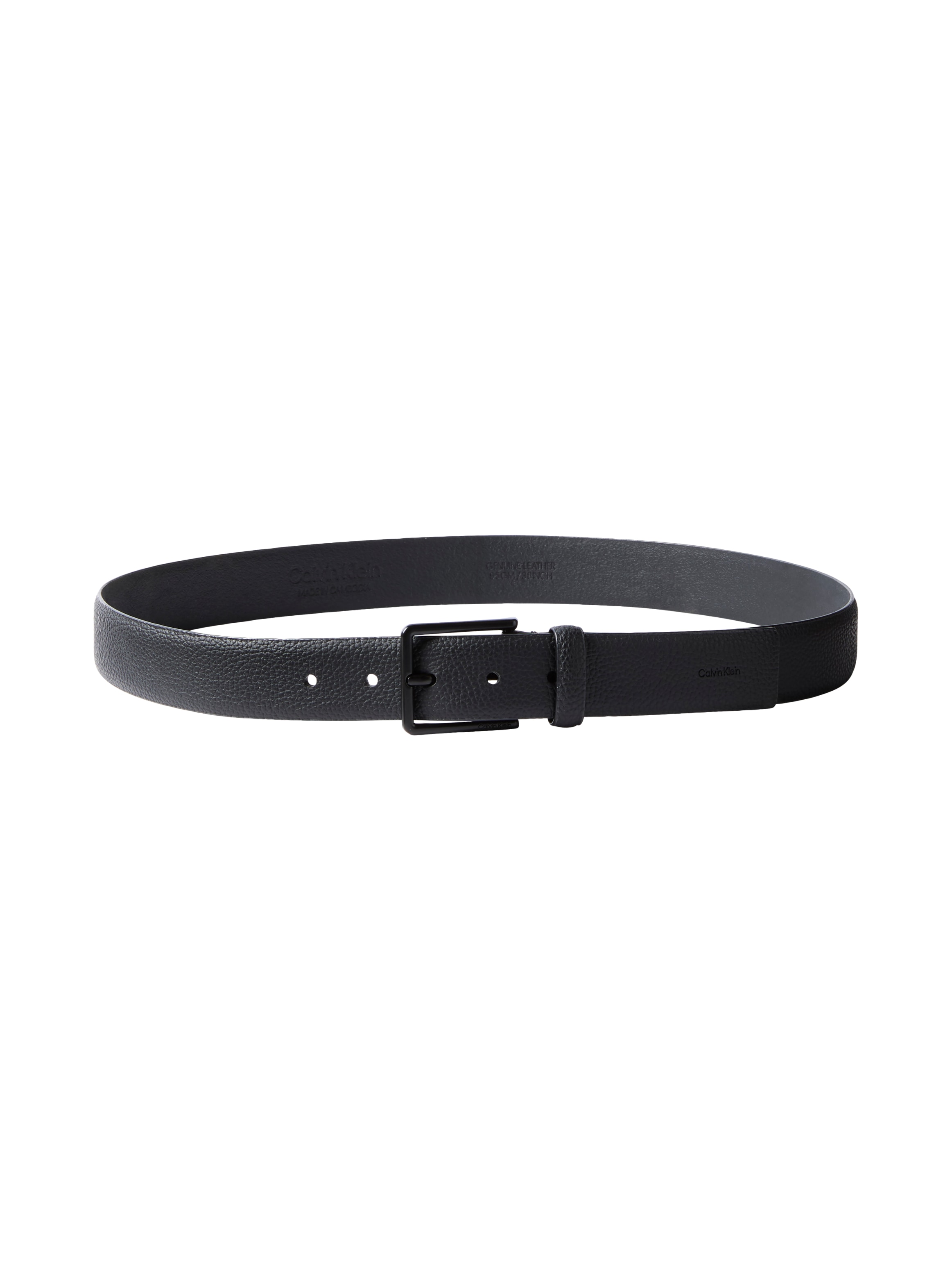 Calvin Klein Jeans Ledergürtel »WARMTH BUCKLE PEBBLE 35MM FIXED« Größenverstellbar mit Metallschließe