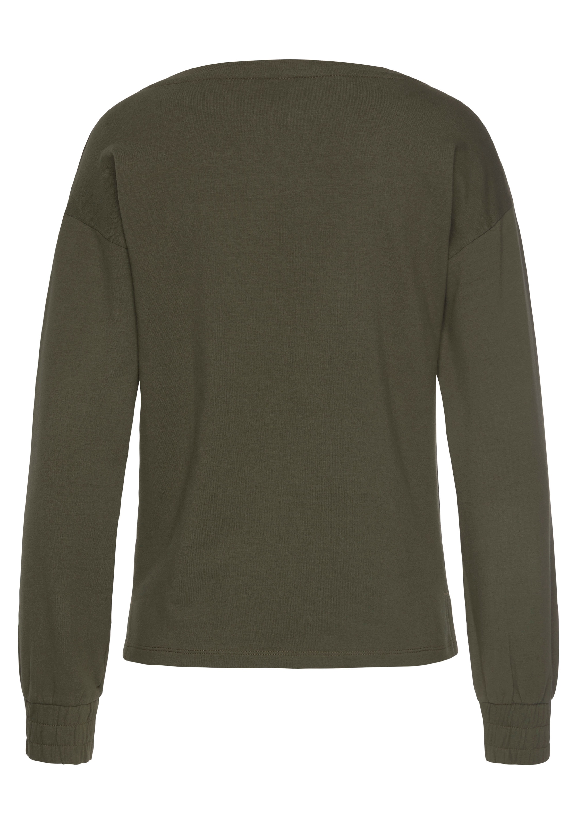 Bench. Loungewear Sweatshirt, mit Loungeanzug Ärmelbündchen, bei kaufen gerafften online OTTO
