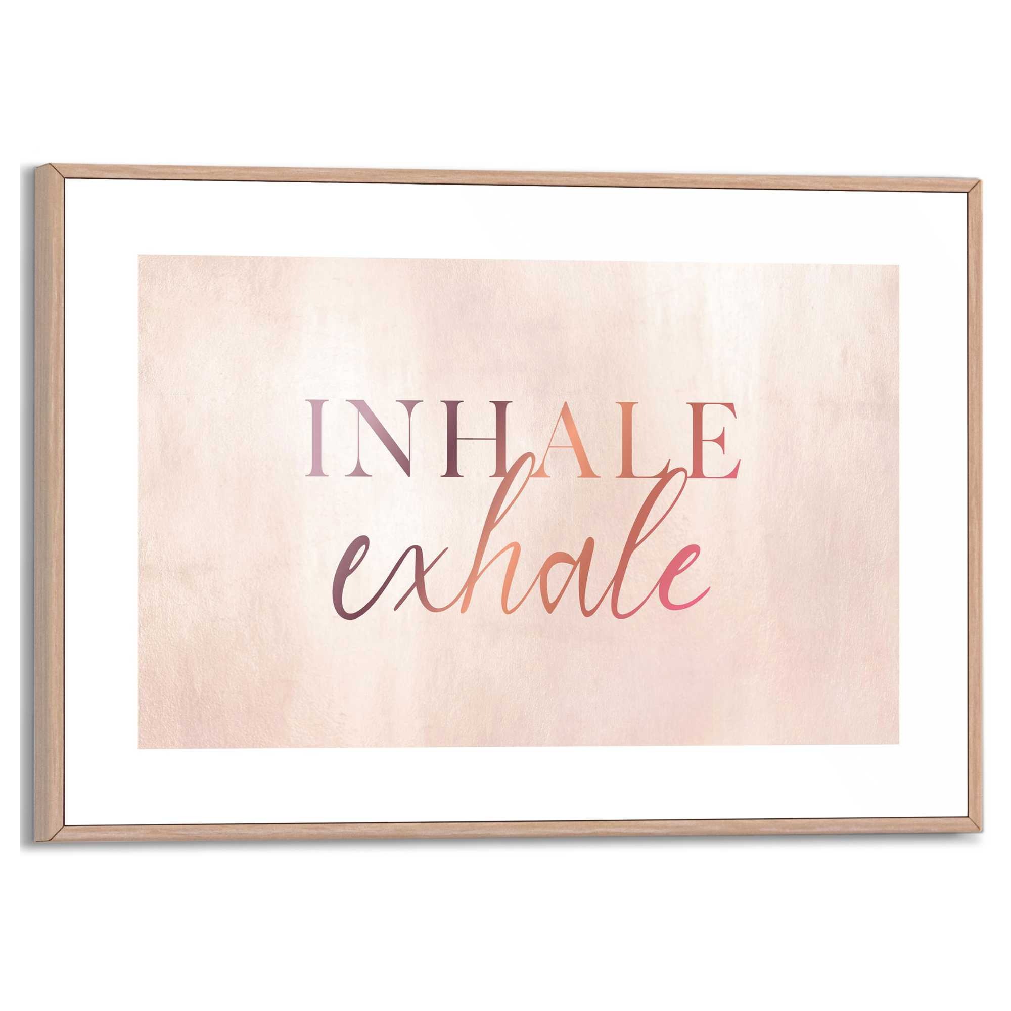Reinders! Bild mit Rahmen »Inhale Exhale«
