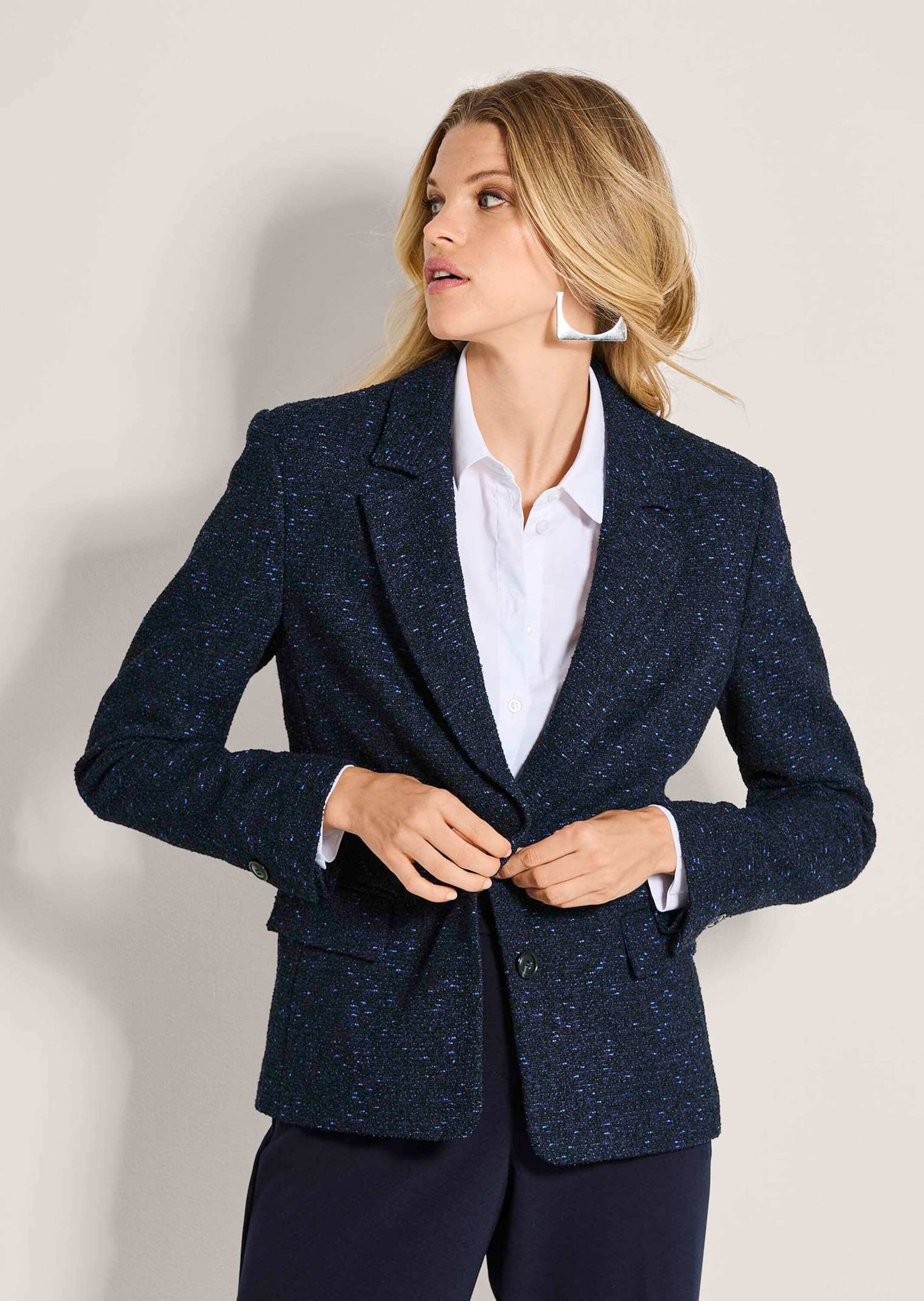 MADELEINE Jackenblazer »Blazer Tweed-Blazer mit Glanzeffekt«