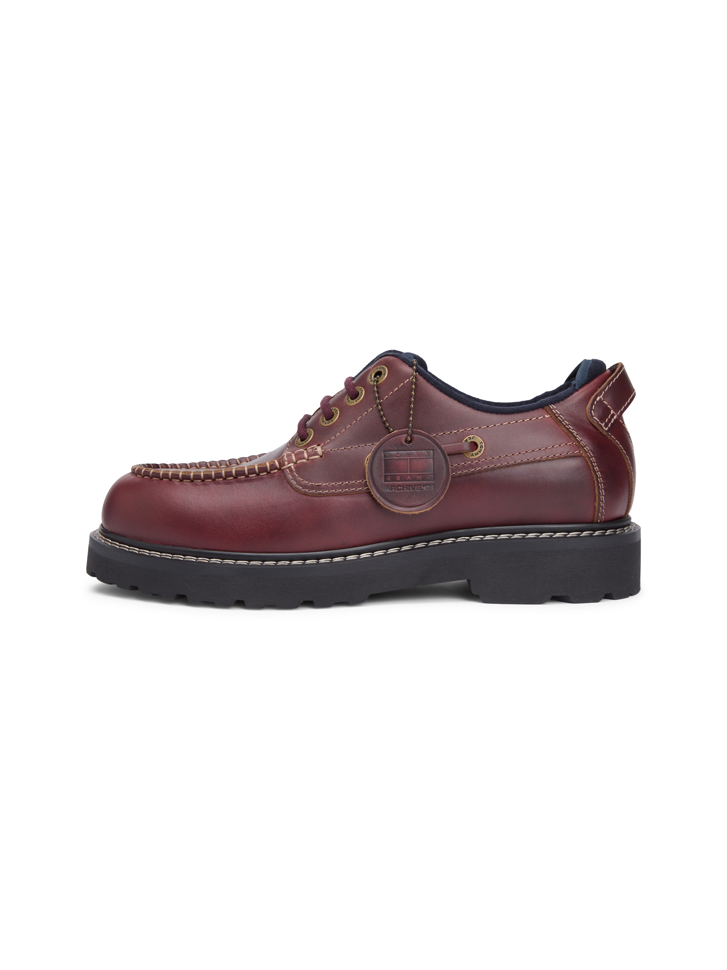 Tommy Jeans Bootsschuh »ARCHIVE '01 BOAT SHOE  LEATHER«  Bootsschuh, Halbschuh mit Kontrast-Rahmennaht