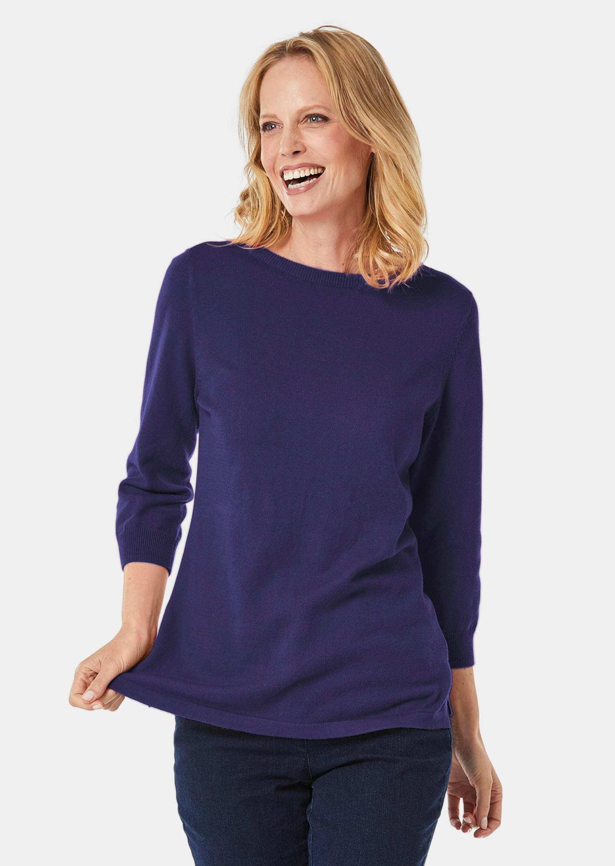 GOLDNER Strickpullover »Kurzgröße Pullover aus hochwertigem Garn«