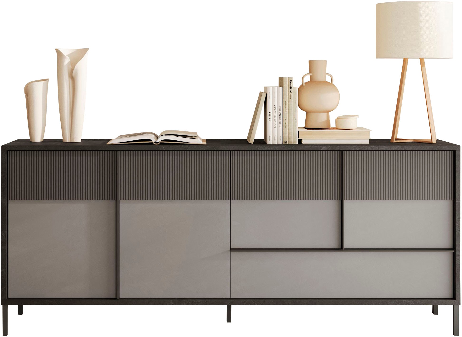 Sideboard »Everest Breite 206 cm, Kommode mit 4 Türen u. 1 Schubkasten«, Anrichte,...