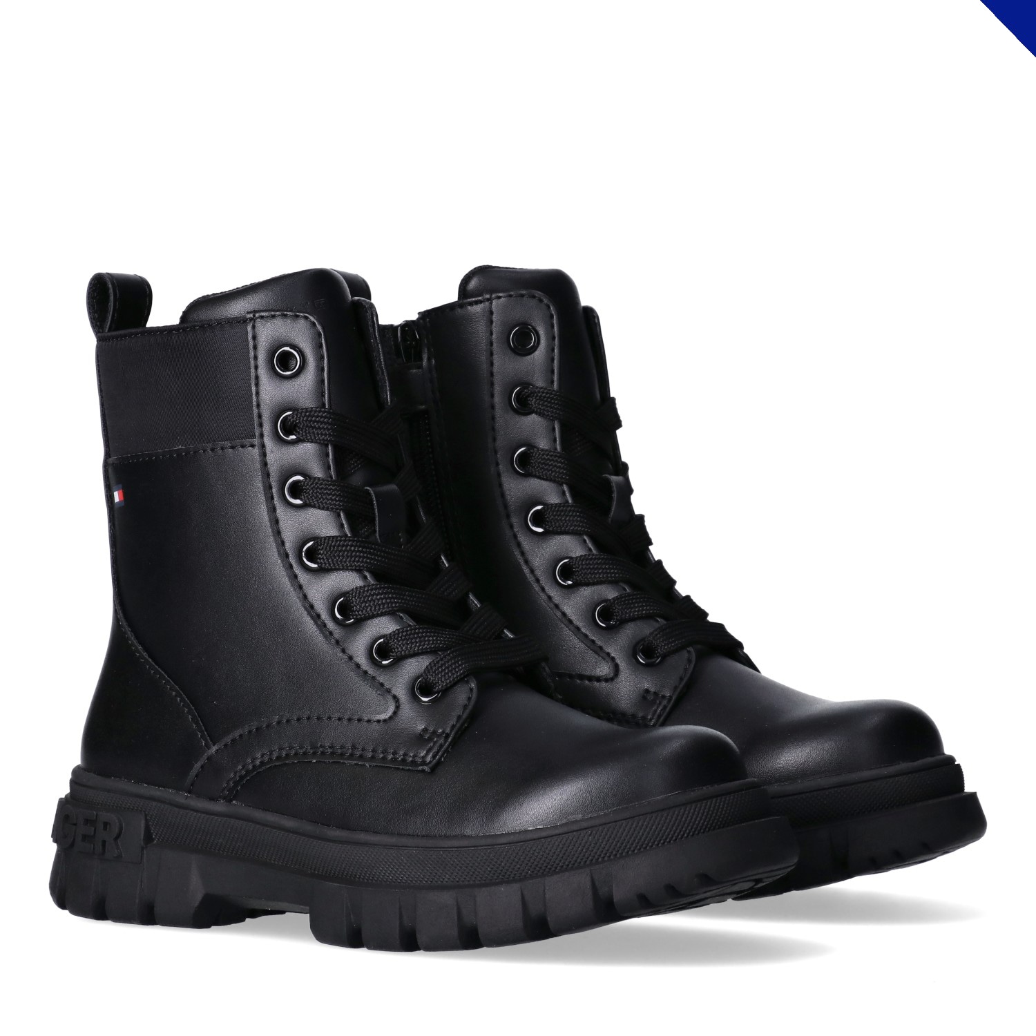 Tommy Hilfiger Schnürboots  Biker Boots, Winterboots mit Blockabsatz