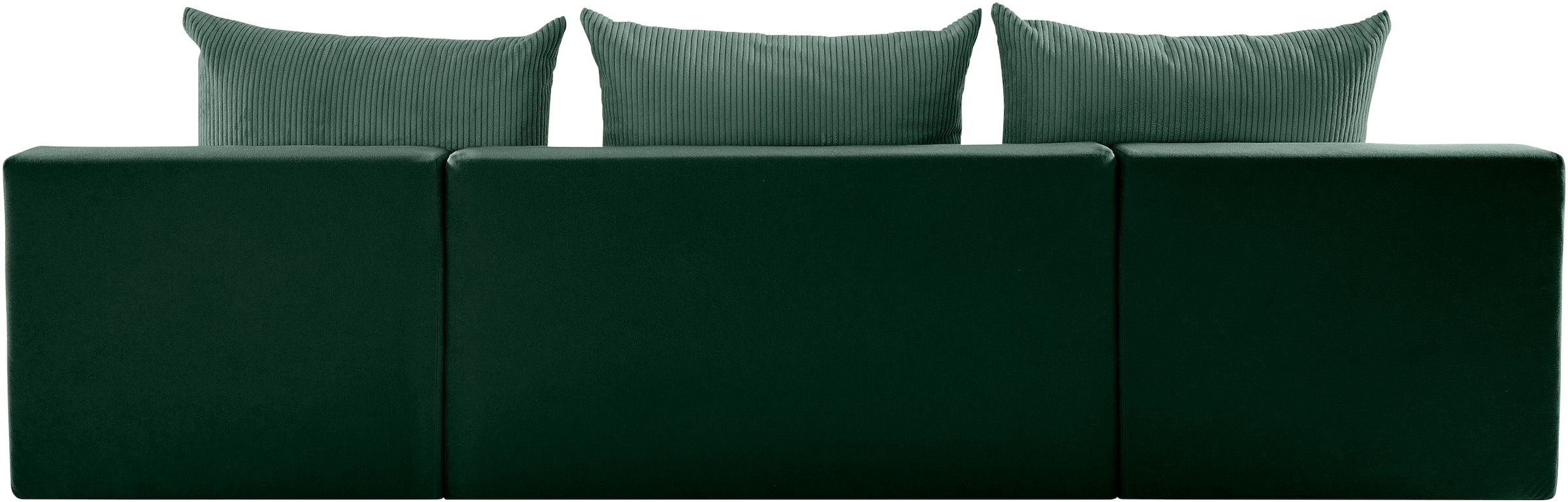 COLLECTION AB Wohnlandschaft »Josy, U-Form, Schlafsofa mit Bettkasten«, (Cord-/Mix), flexible Recamiere, Breite: 269cm, inklusive Rückenkissen, Cord/Mix