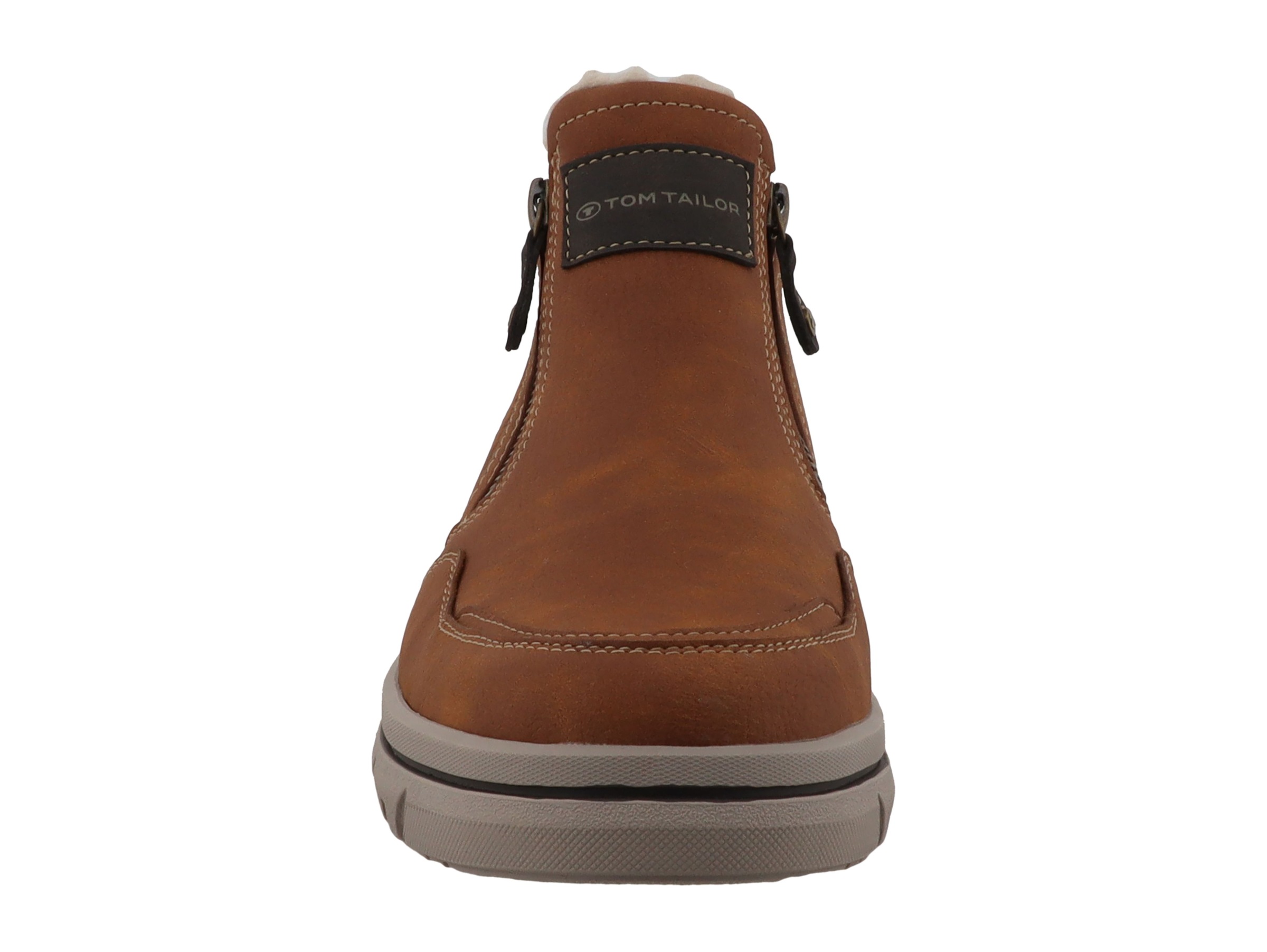 TOM TAILOR Winterboots  Reißverschlussboots mit Kontrastbesätzen und Kontrastnähten