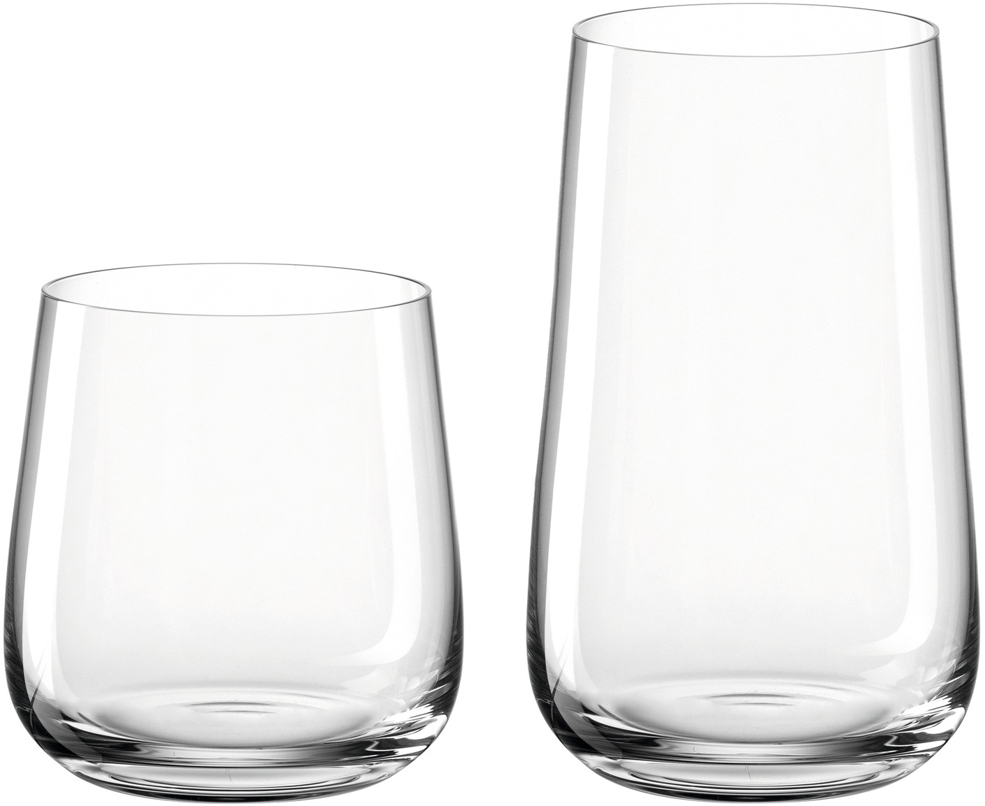 LEONARDO Gläser-Set »BRUNELLI«, (Set, 12 tlg., 6 Becher klein, 400 ml-6 Becher groß, 530 ml), je 6 Becher 400 und 530 ml