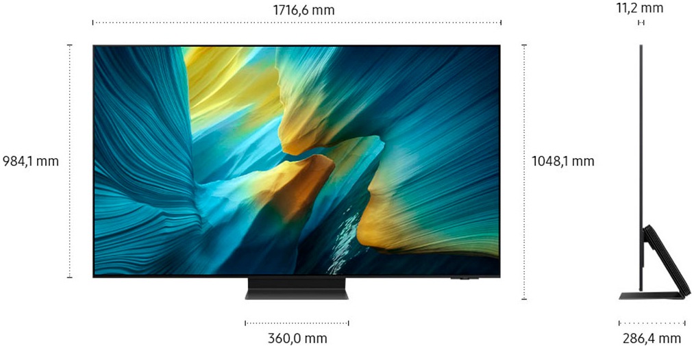 Samsung OLED-Fernseher »GQ77S95FAT«, 4K Ultra HD, Smart-TV, HDR Pro & Glare Free, Dolby Atmos & AI Sound, Gaming Hub, bis zu 165Hz