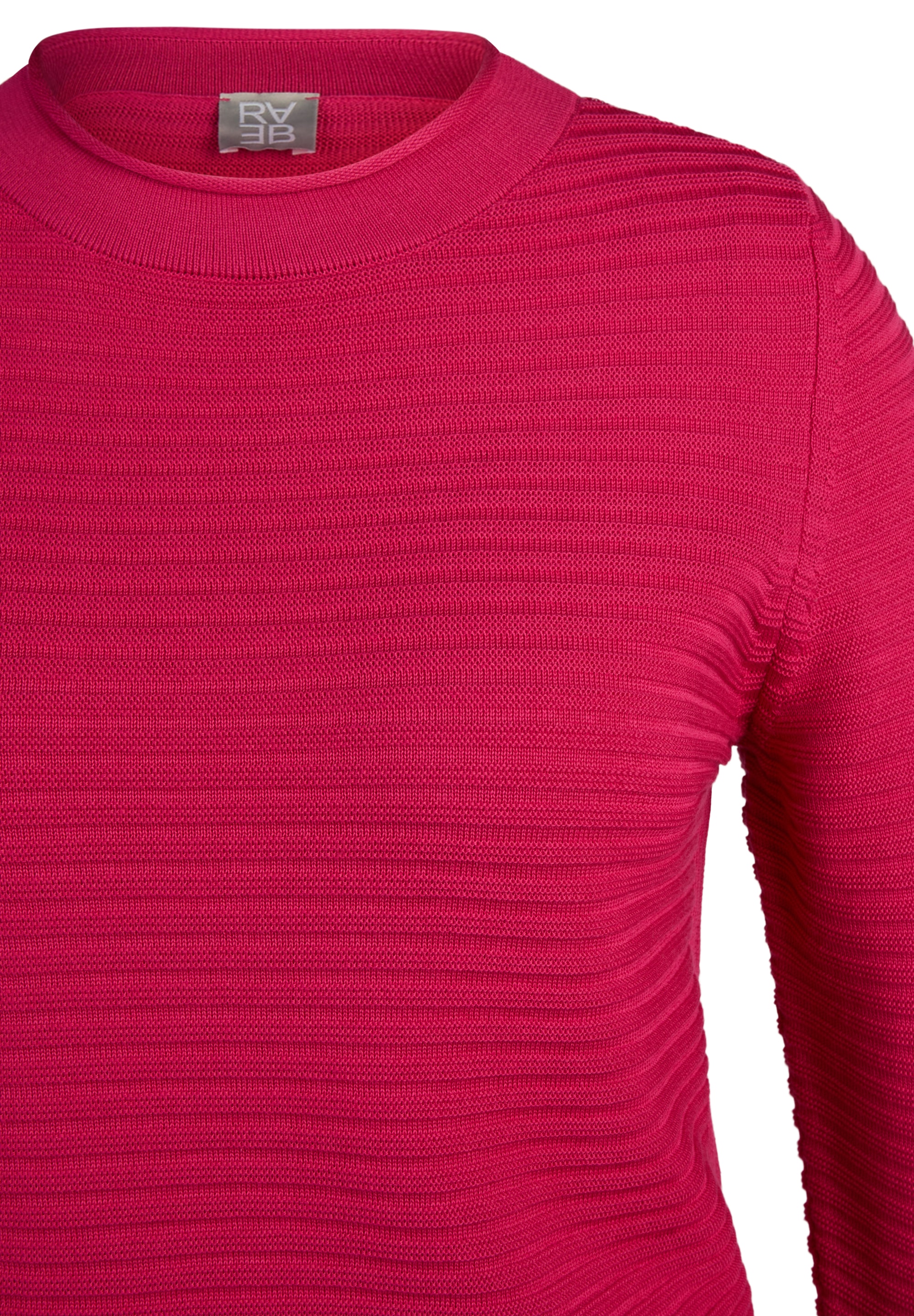 Rabe Rundhalspullover mit Streifen Muster