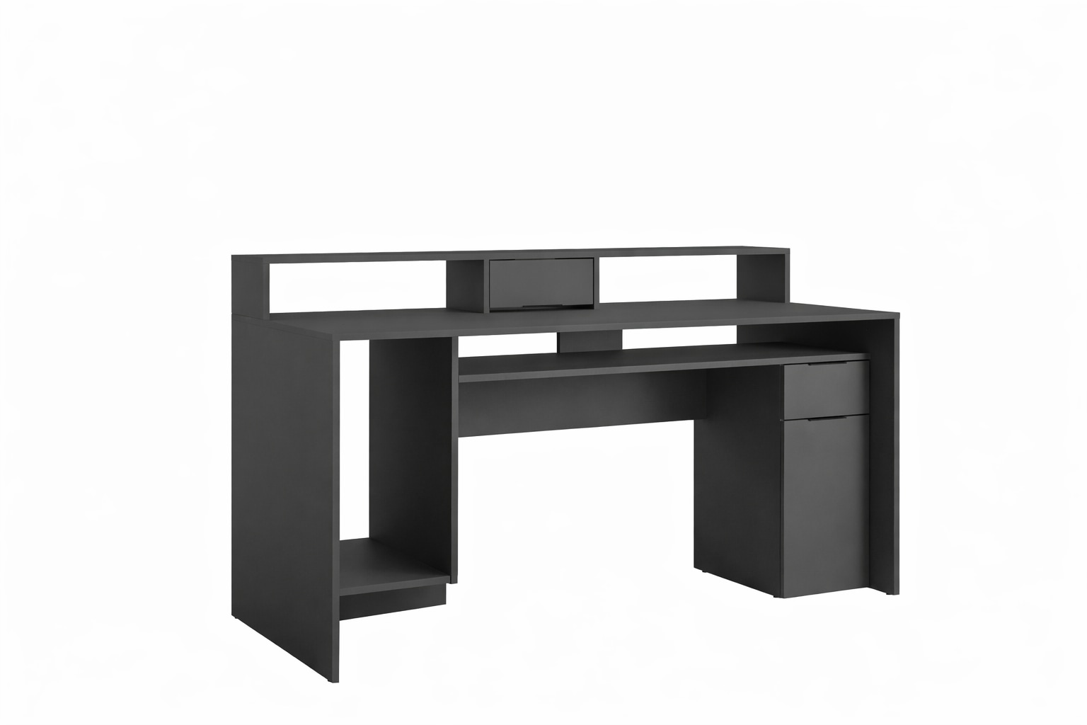 OTTO home Schreibtisch »Peooria Computertisch mit Monitoraufsatz & Towerfach, viel Stauraum« Büroschreibtisch, Gamingtisch mit Schublade, modern, Breite 160 cm